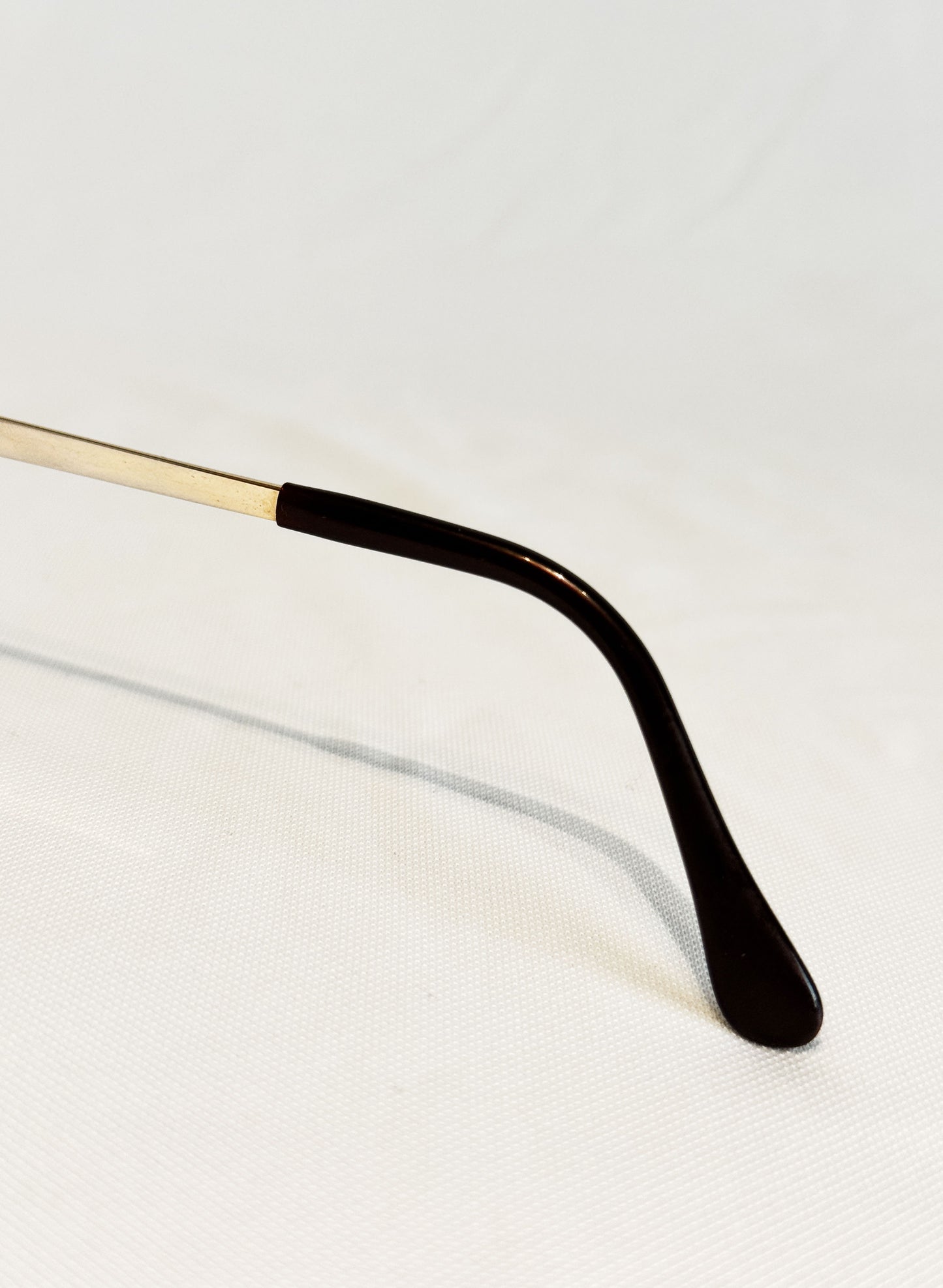 (SUP-419) 90s VINTAGE GOLD FRAME GLASSES Ti-P（レンズなし）