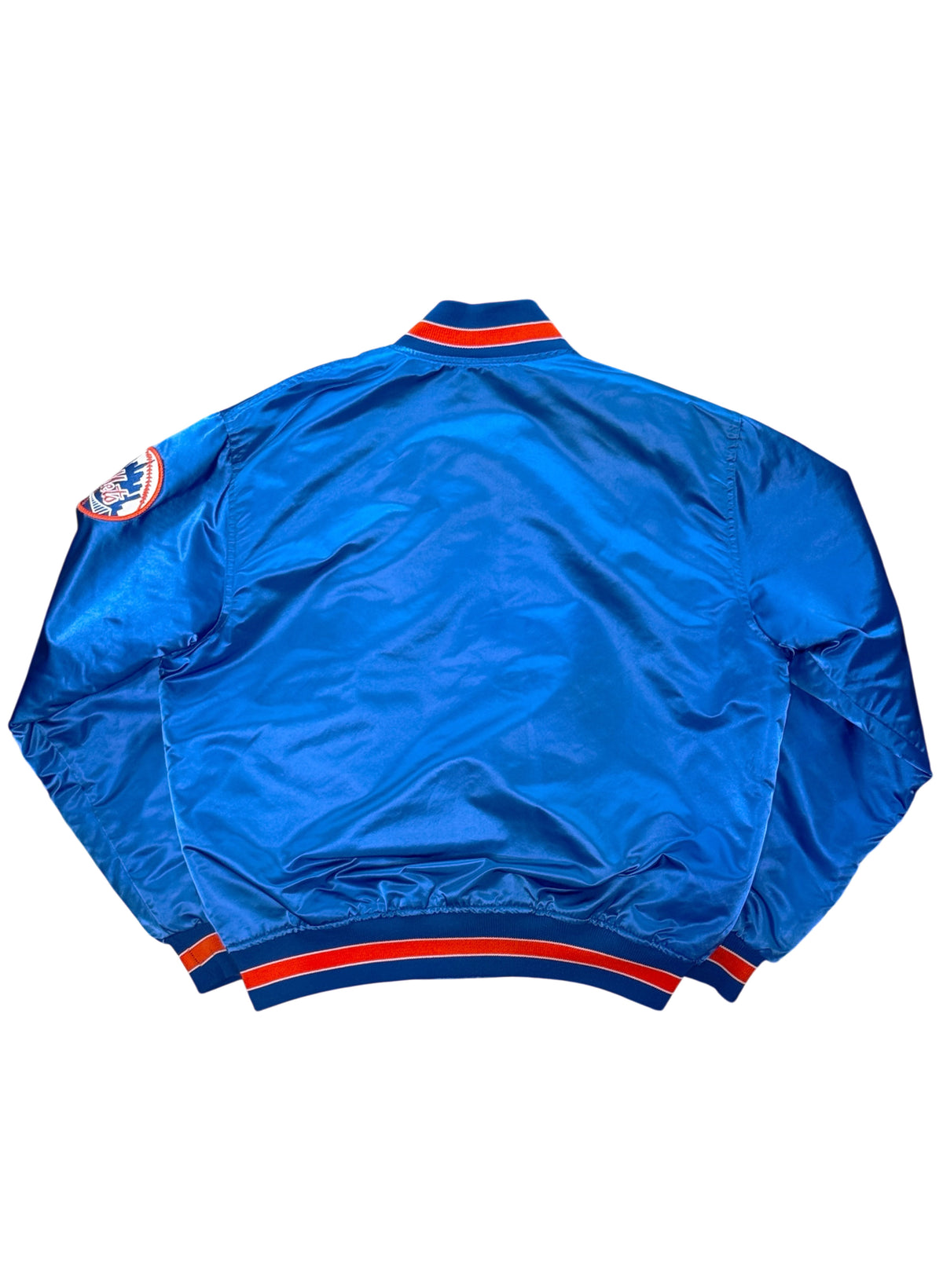 (SUP-876) STARTER NEW YORK METS "DAMAGE" NYLON STADIUM JACKET - L - MADE IN U.S.A.
