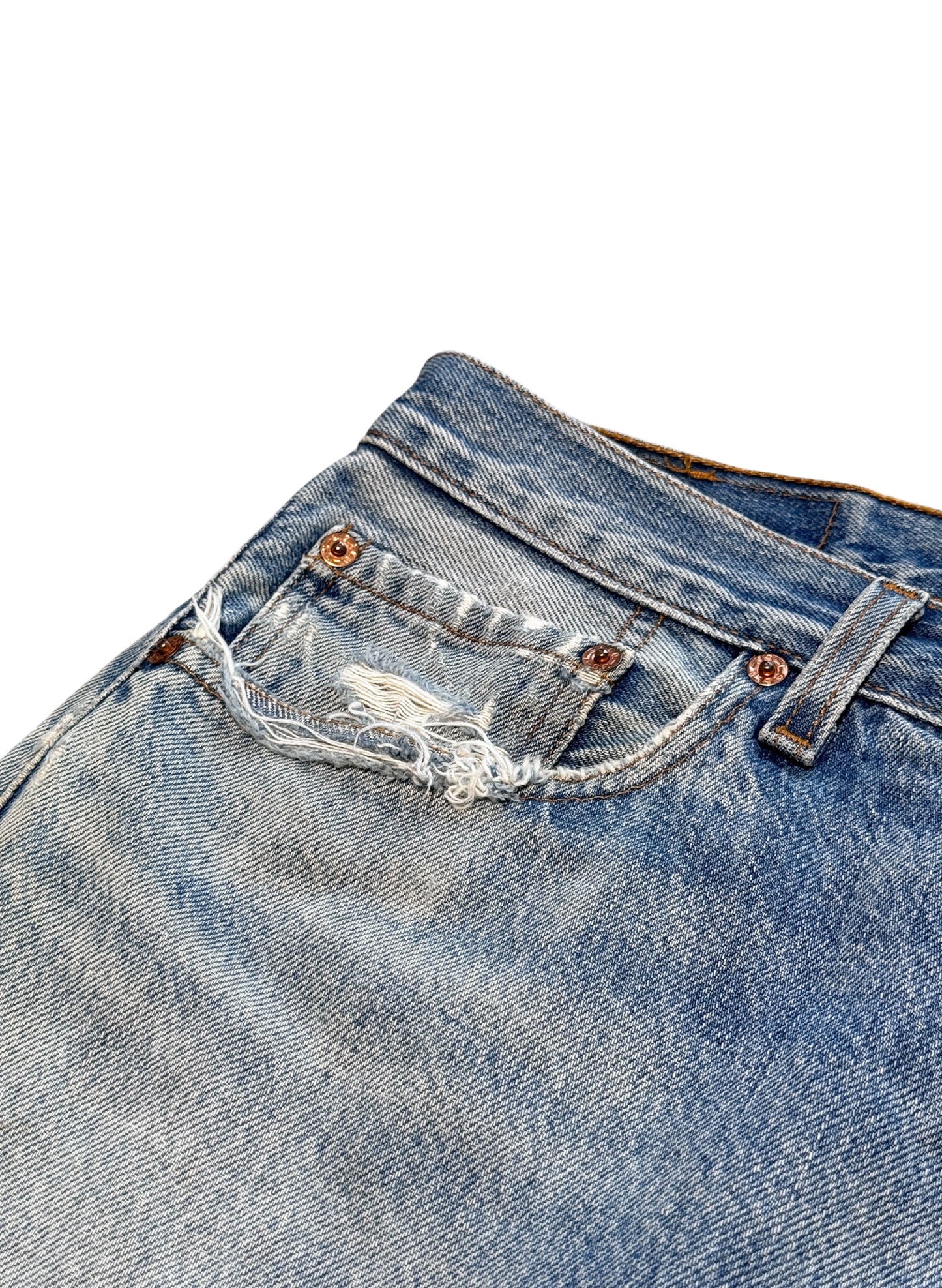 (SUP-634) 90s LEVI'S 501 "DAMAGE" - MADE IN U.S.A.