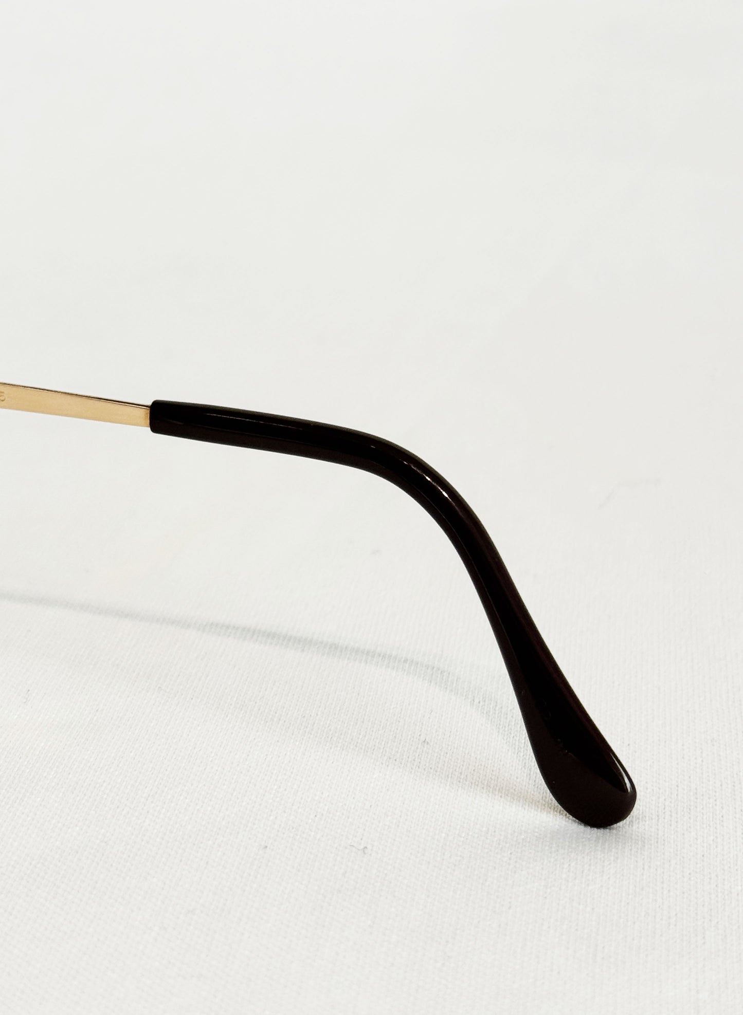 (SUP-558) 90s VINTAGE GOLD FRAME GLASSES Nikon TITEX Ⅱ Ti-P