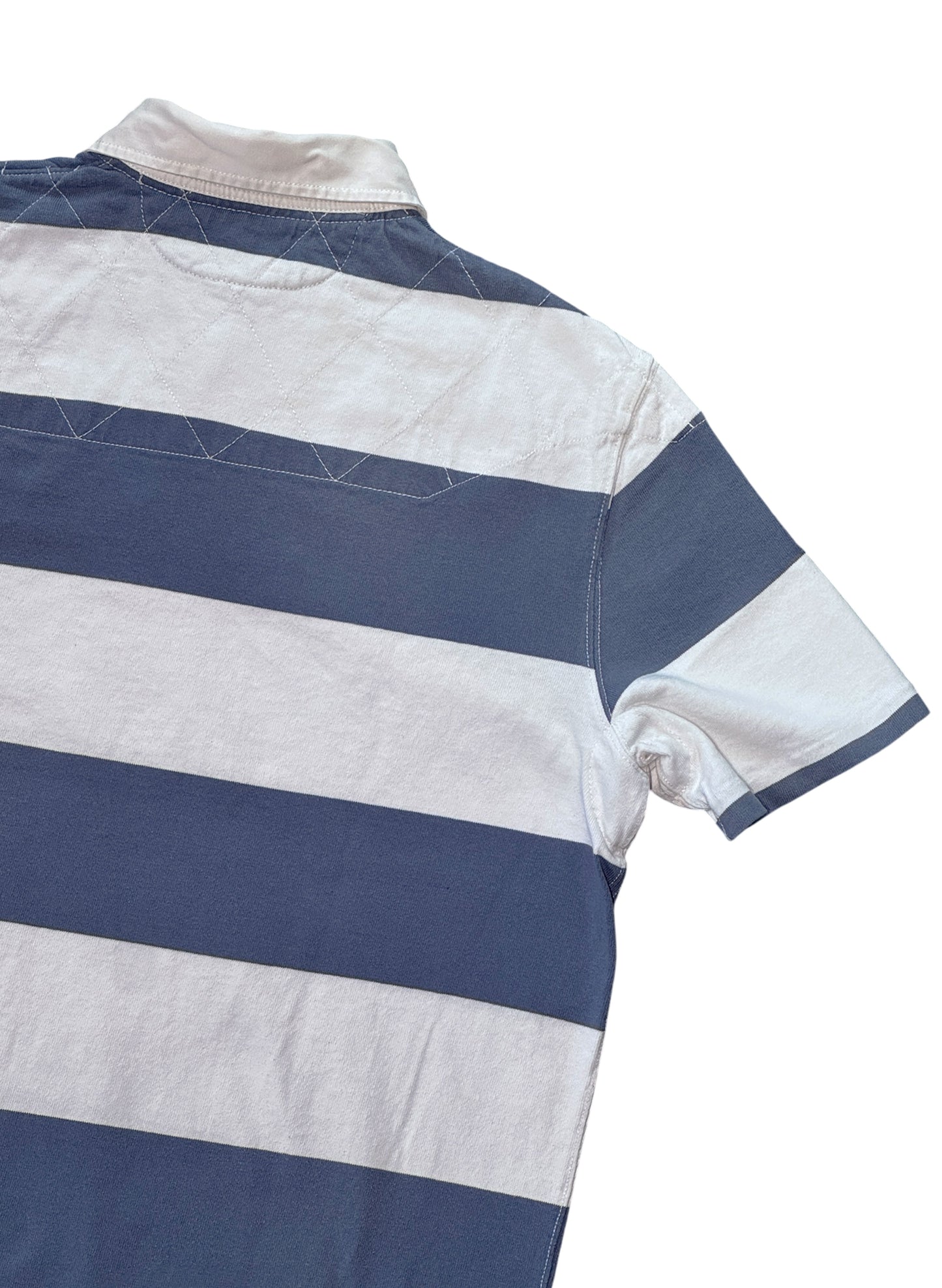 (SUP-702) Polo Ralph Lauren RUGBY SHIRT - WHITE/GREY
