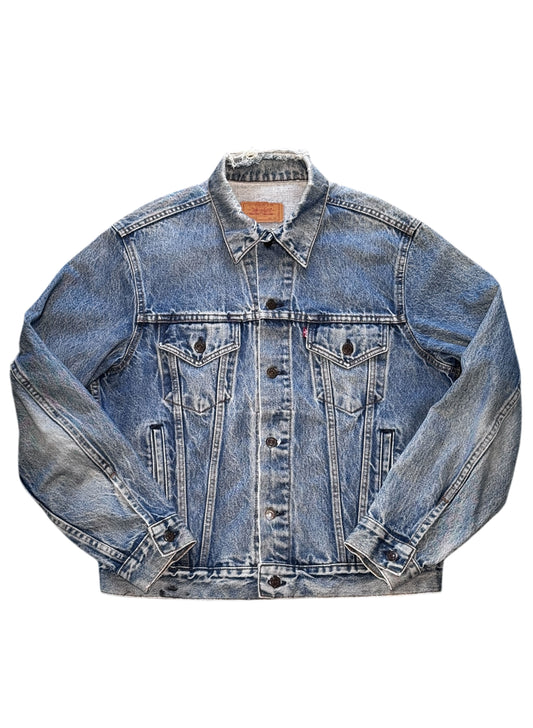(SUP-610) 80s LEVI'S 70506 - 0216 "BORO" DENIM JACKET - MADE IN U.S.A.