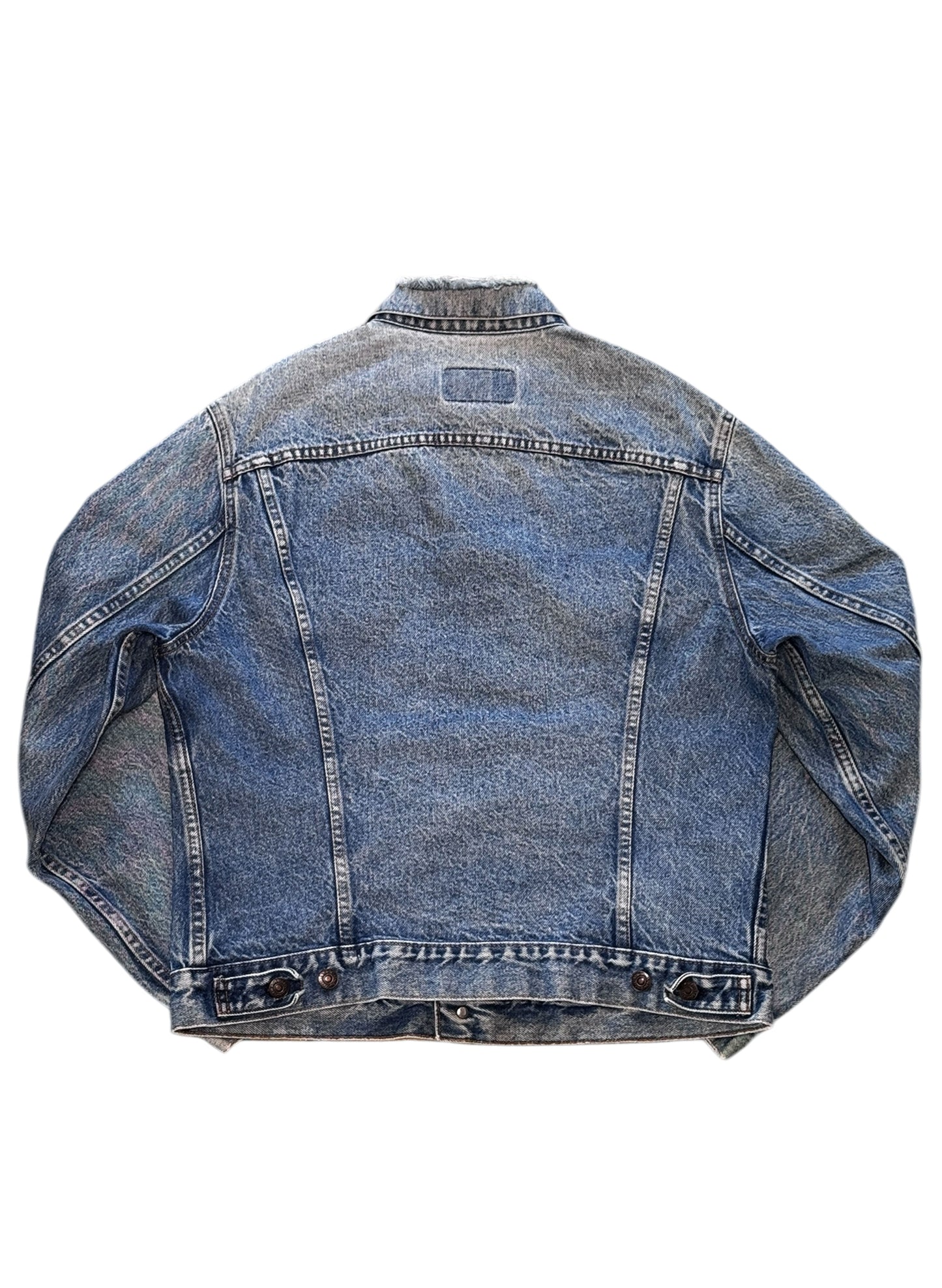 (SUP-610) 80s LEVI'S 70506 - 0216 "BORO" DENIM JACKET - MADE IN U.S.A.