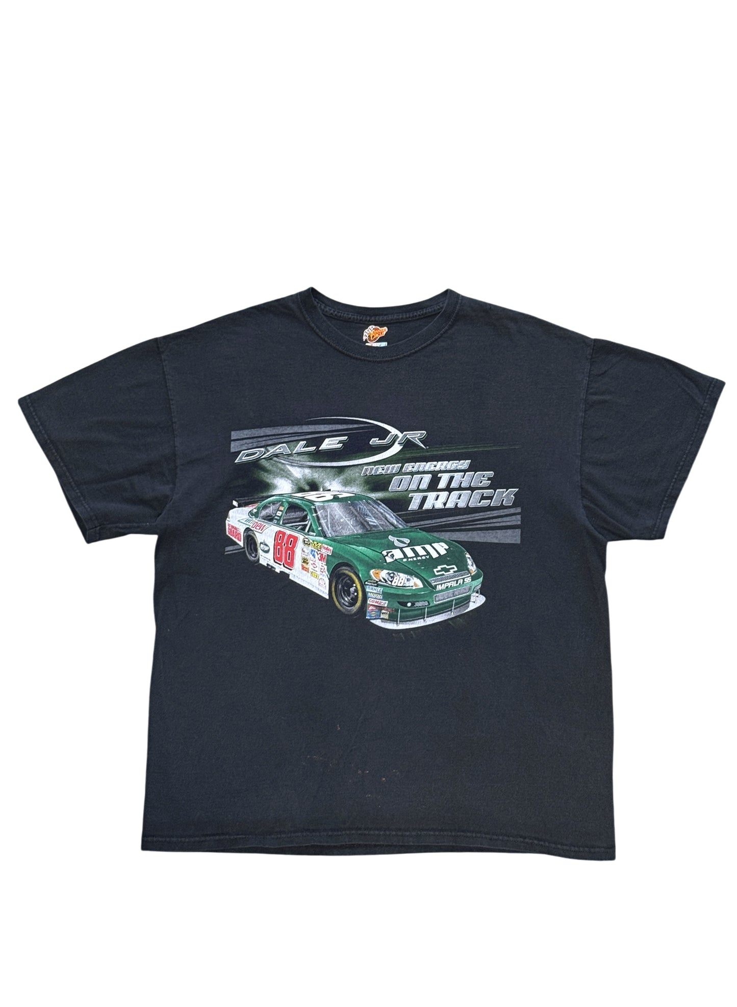 (SUP-666) NASCAR 88 DALE JR IMPALA SS TEE - BLACK FADE