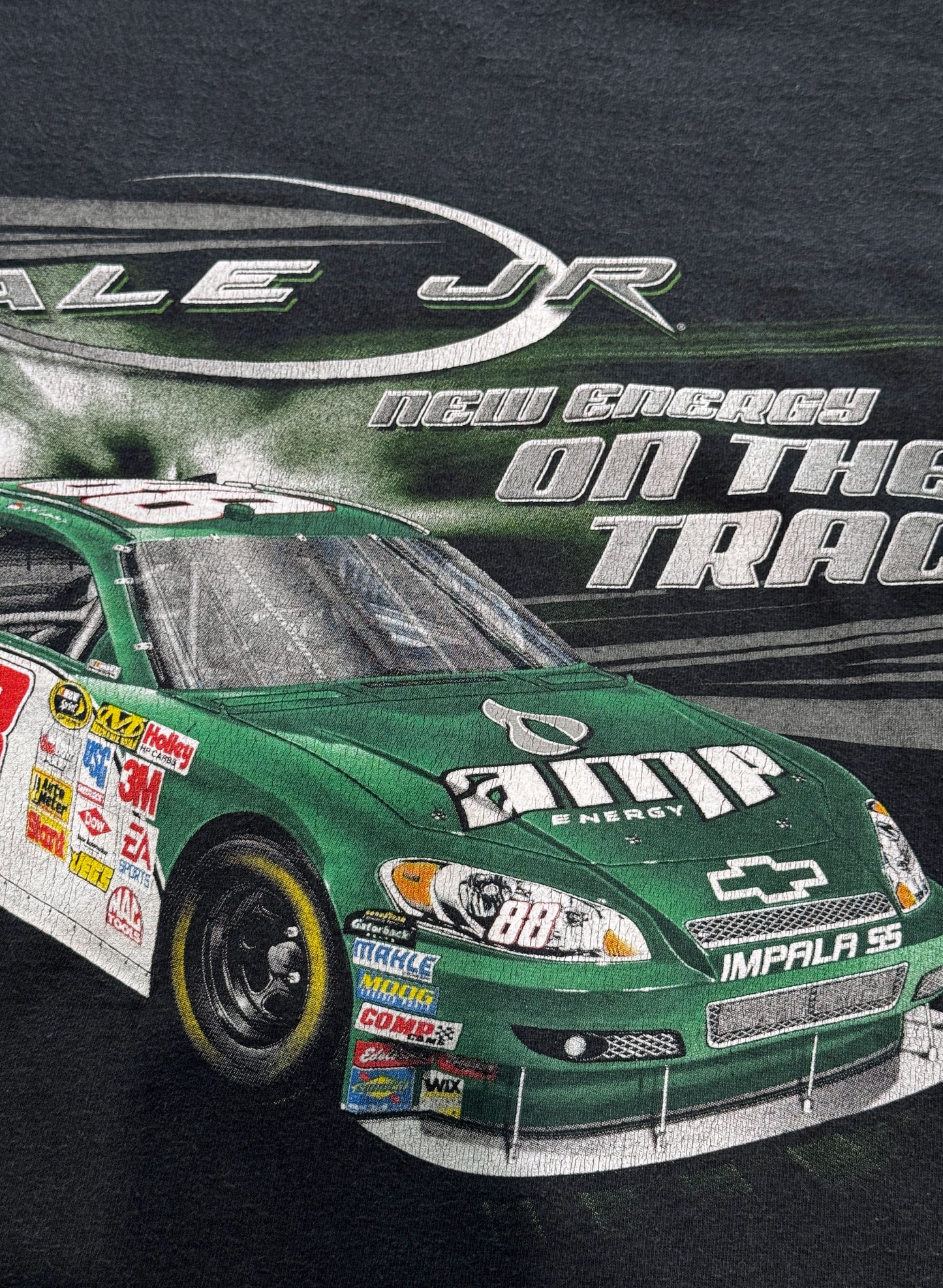 (SUP-666) NASCAR 88 DALE JR IMPALA SS TEE - BLACK FADE