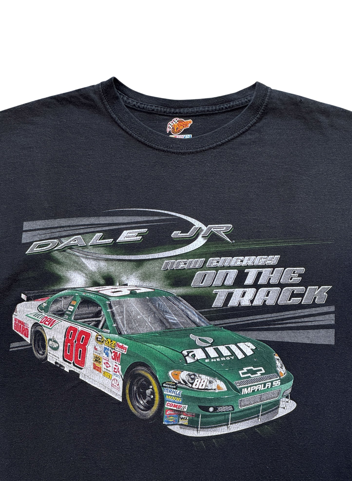 (SUP-666) NASCAR 88 DALE JR IMPALA SS TEE - BLACK FADE