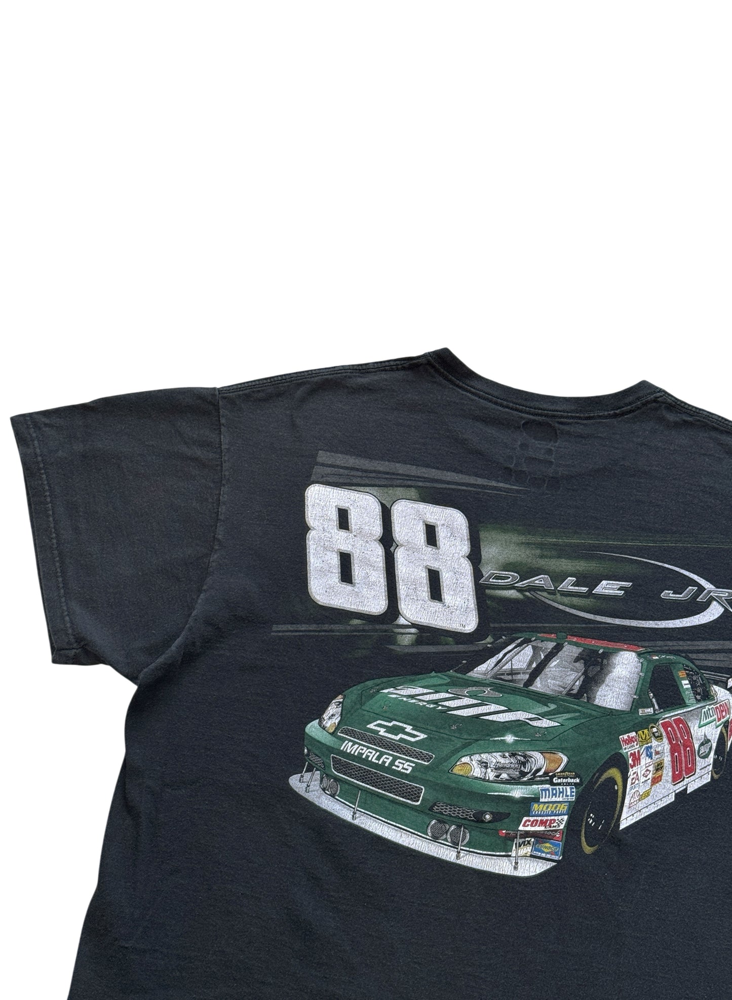 (SUP-666) NASCAR 88 DALE JR IMPALA SS TEE - BLACK FADE