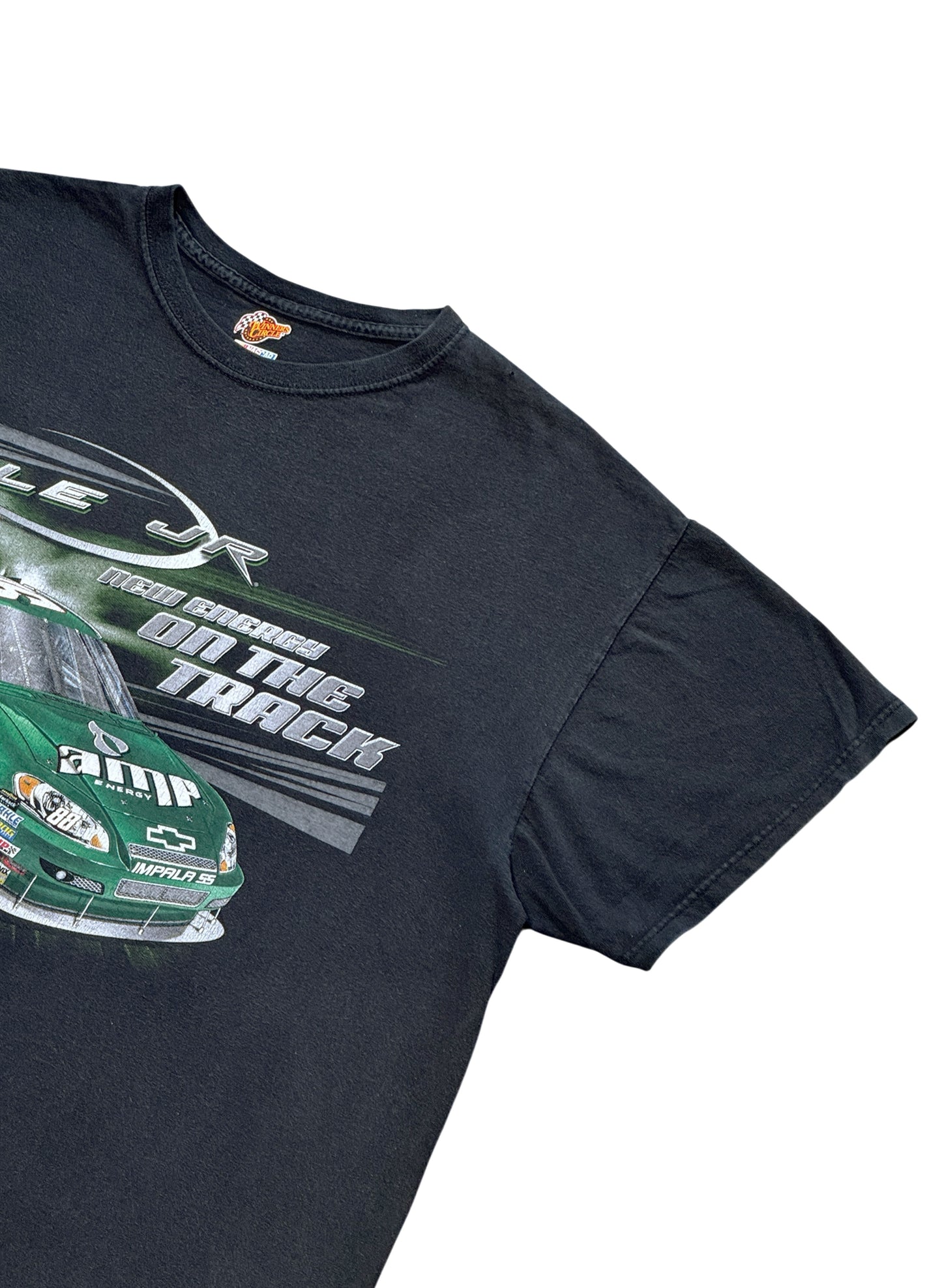 (SUP-666) NASCAR 88 DALE JR IMPALA SS TEE - BLACK FADE