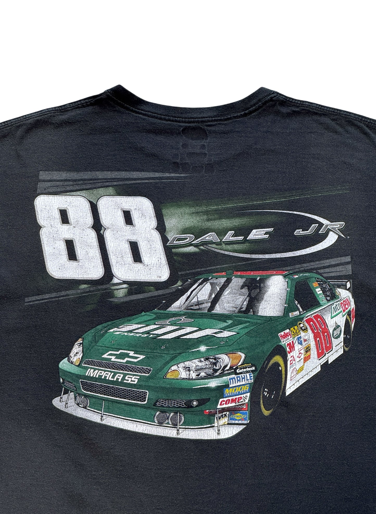 (SUP-666) NASCAR 88 DALE JR IMPALA SS TEE - BLACK FADE