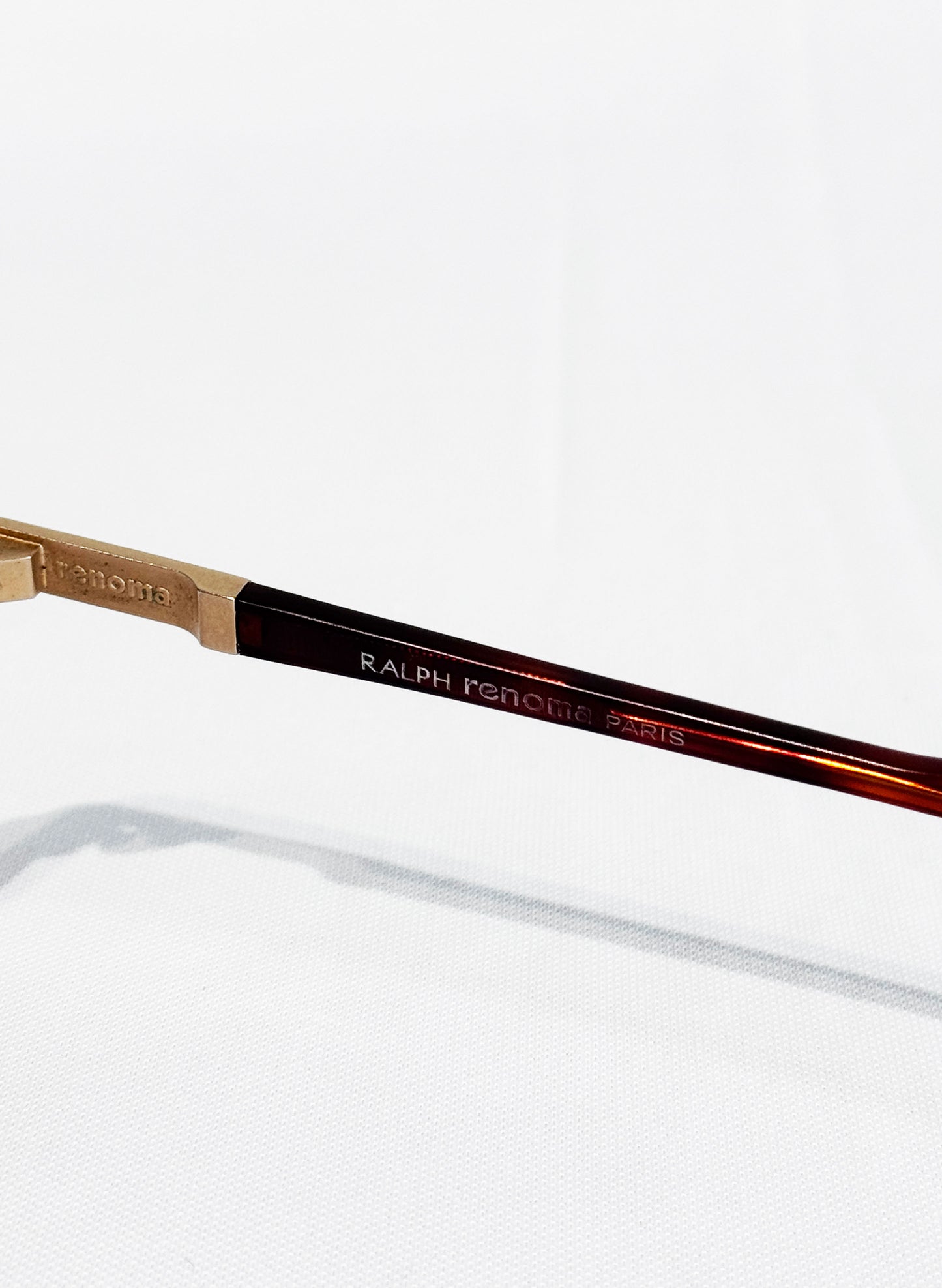(SUP-789) VINTAGE TWO BRIDGE TORTOISE GLASSES - RALPH renoma PARIS