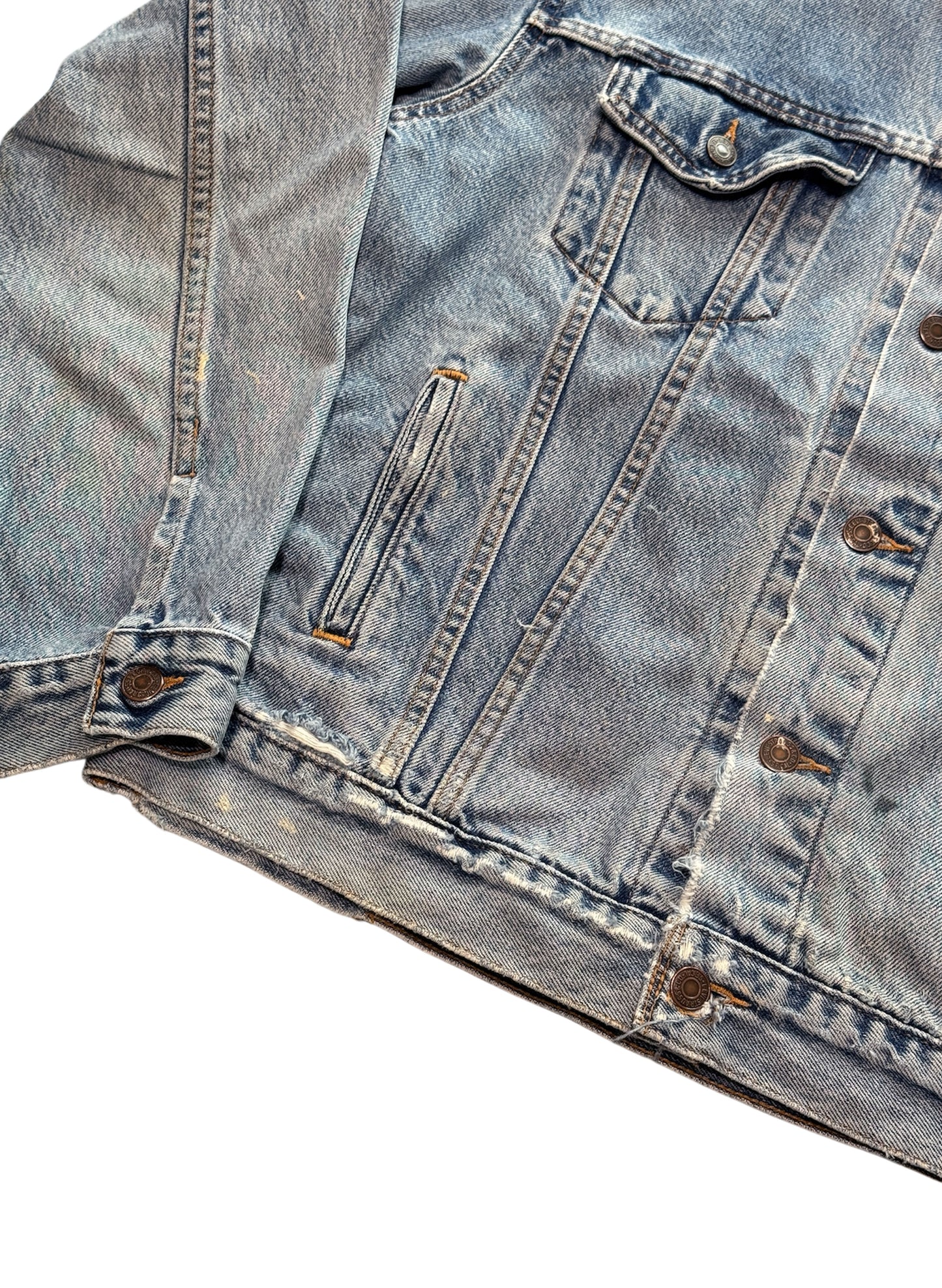 (SUP-468) LEVI'S DENIM JACKET "DAMAGE" - MADE IN MEXICO