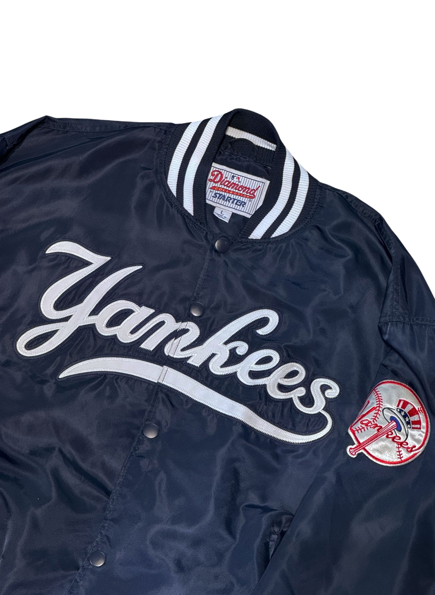 (SUP-804) STARTER NEW YORK YANKEES NYLON STADIUM JACKET - L