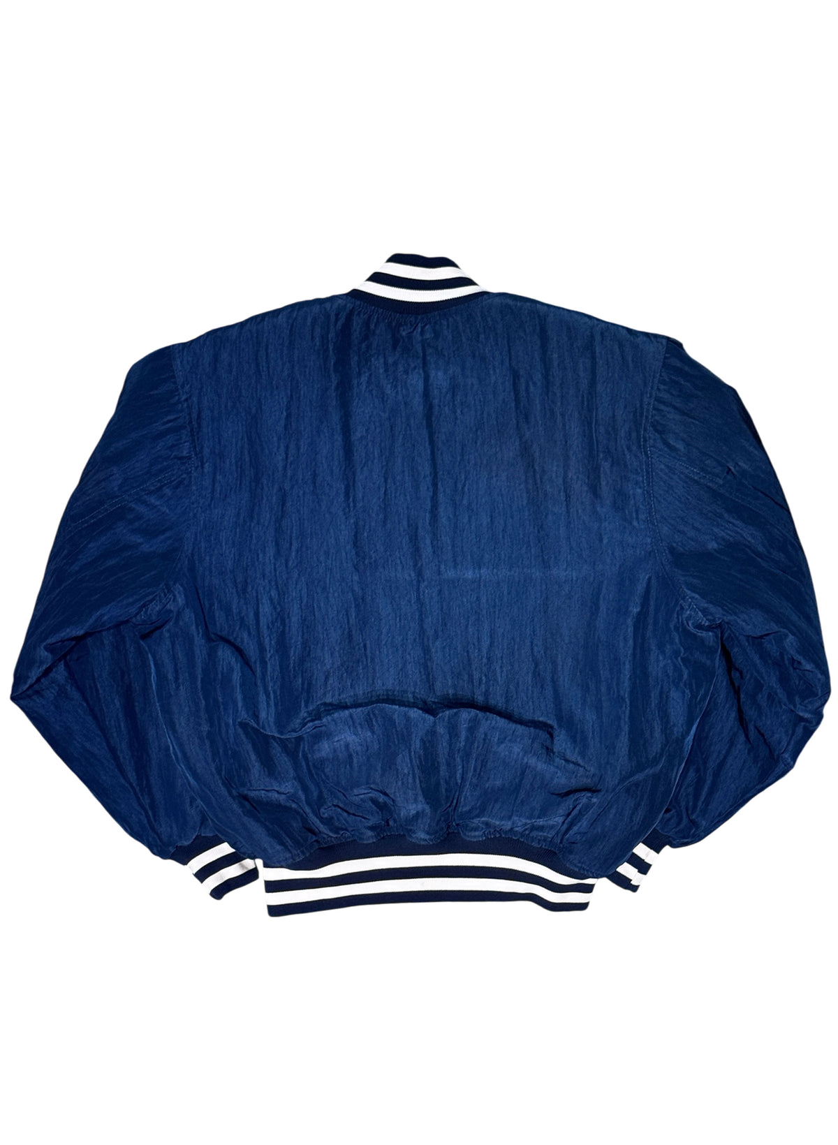 (SUP-865) STARTER NEW YORK YANKEES GLOSSY NYLON JACKET - M - MADE IN U.S.A.