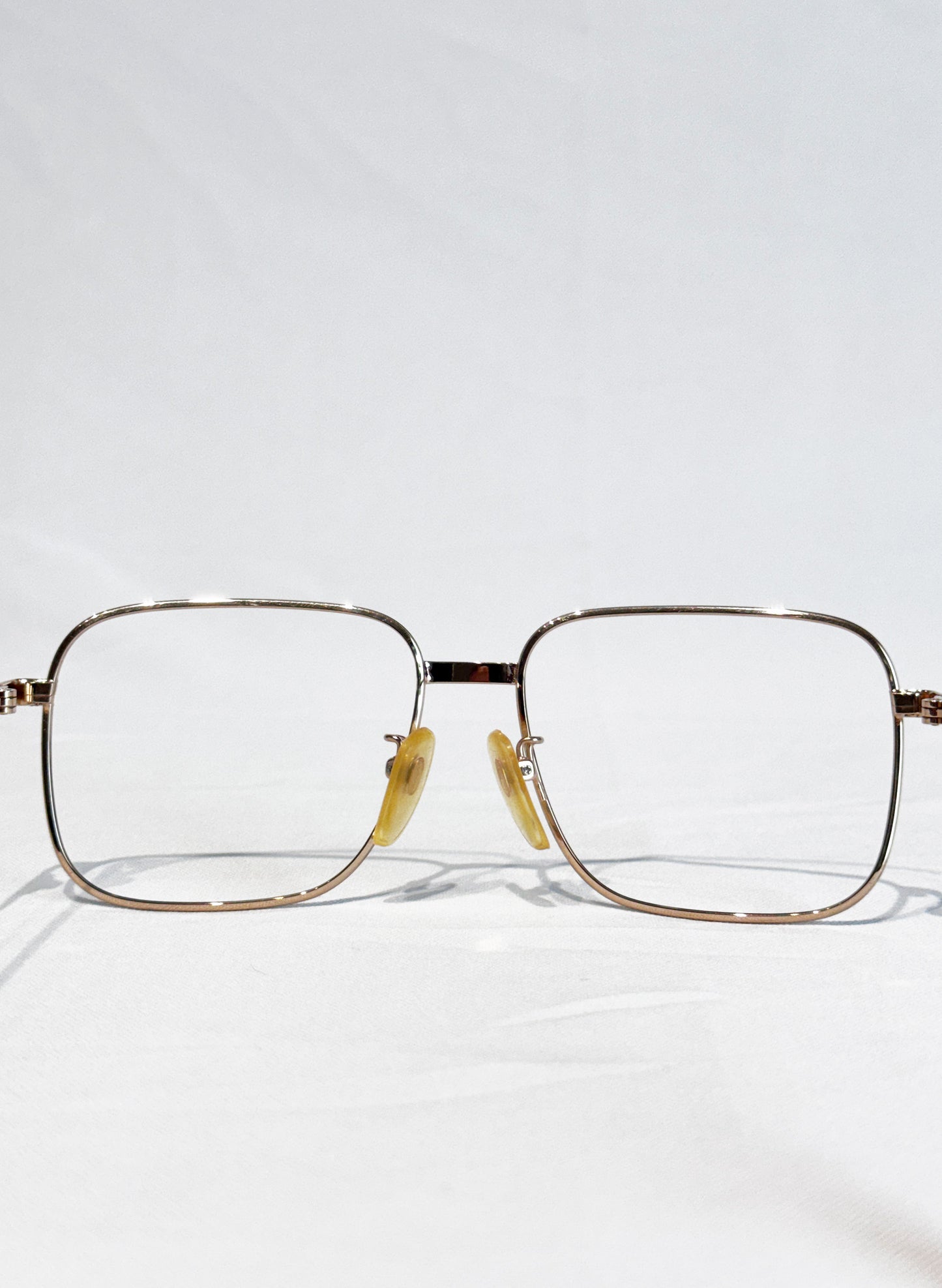 (SUP-767) 90s VINTAGE GOLD FRAME GLASSES - Nikon（レンズなし）