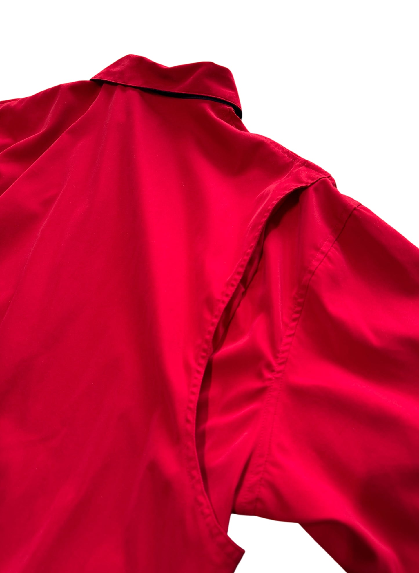 (SUP-470) POLO GOLF SNAP BUTTON PULLOVER JACKET - RED