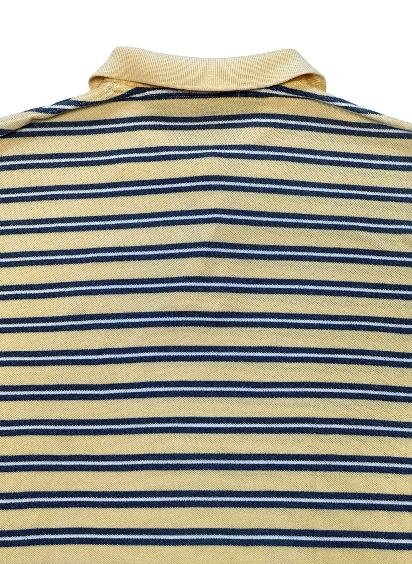 (SUP-701) Polo Ralph Lauren BORDER POLO SHIRT - YELLOW/BLUE/WHITE