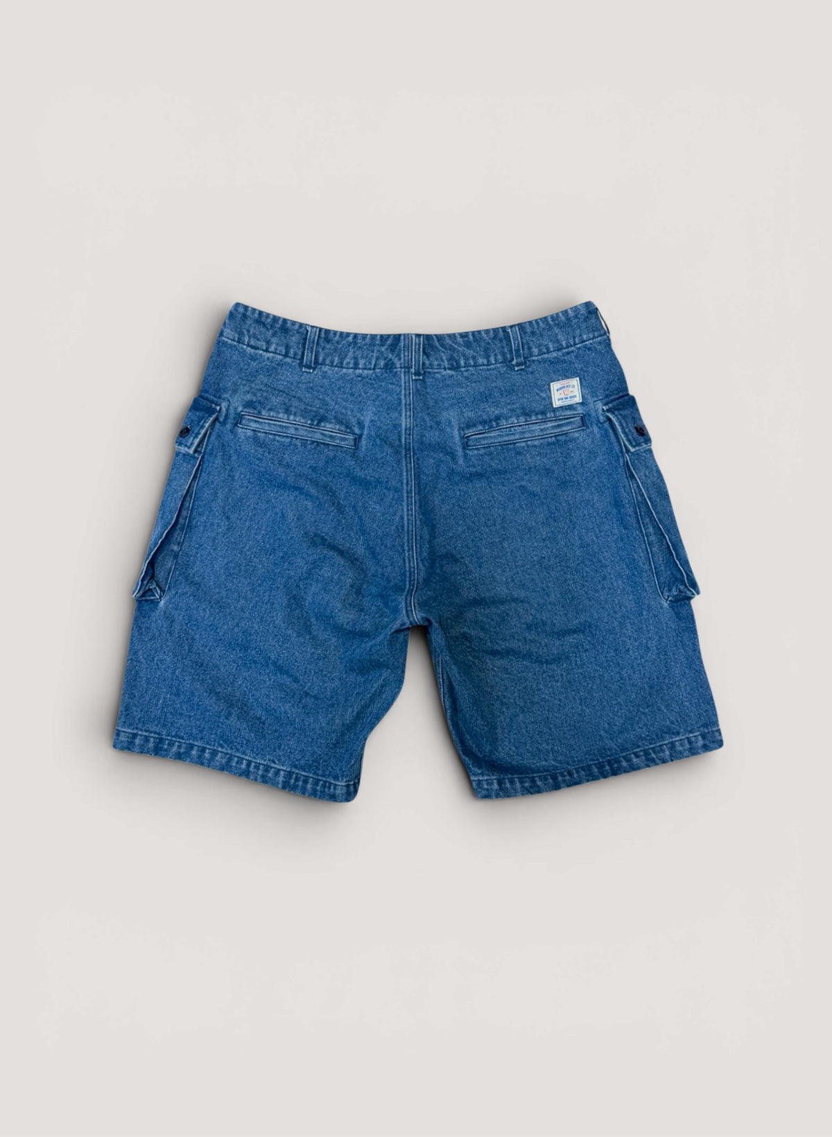 WOODBLOCK W-44 DENIM CARGO SHORTS INDIGO (WB-26SS-023)