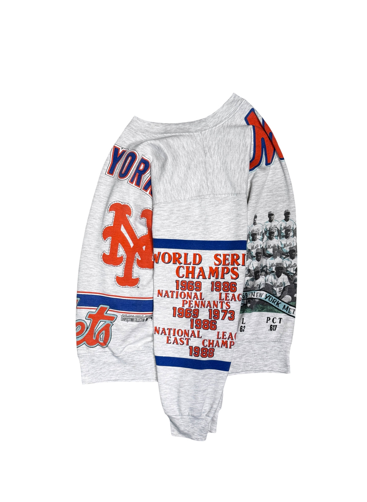 (SUP-882) MLB 1969 NEW YORK METS CREW NECK SWEAT - L - MADE IN U.S.A.