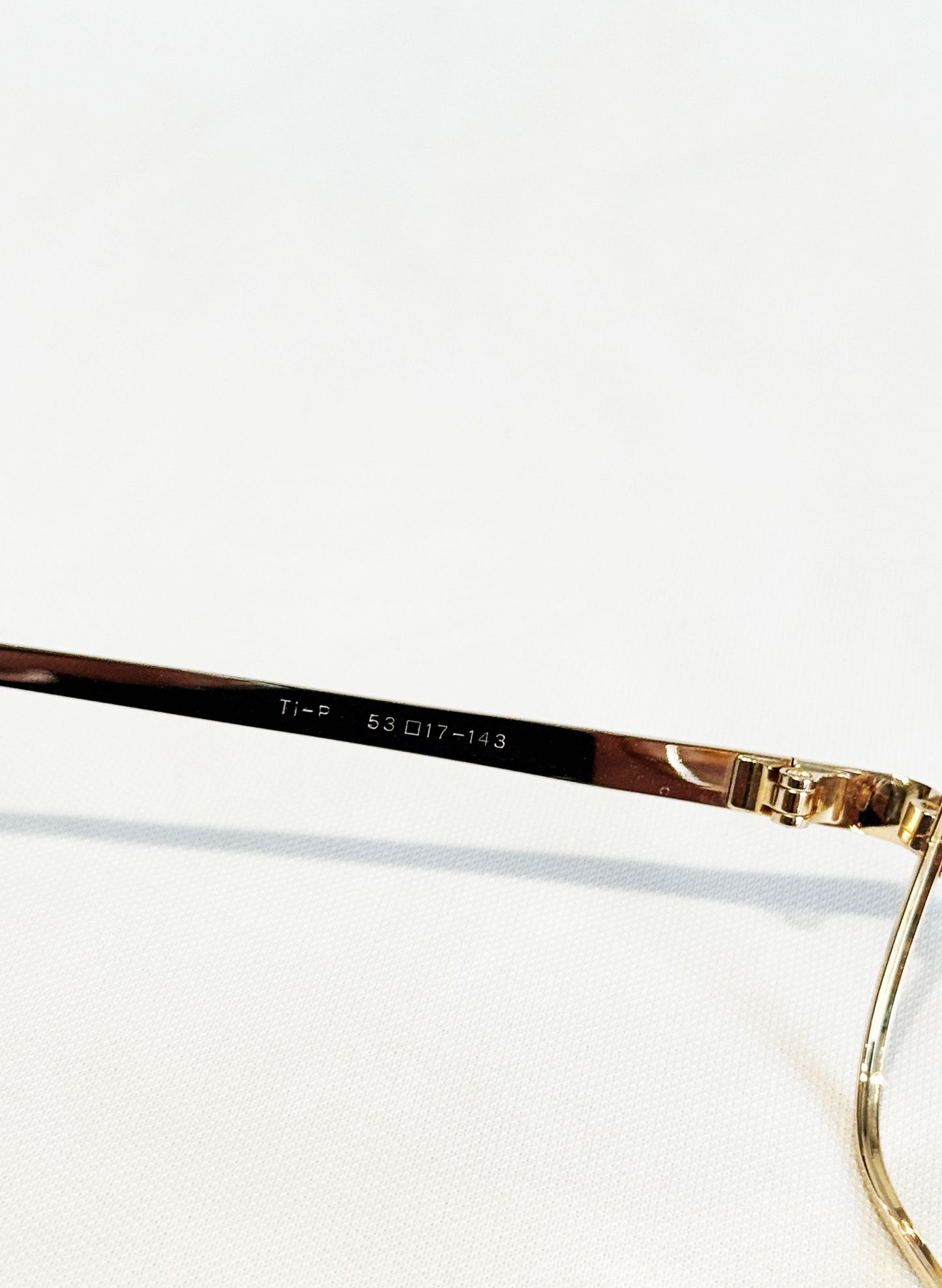 (SUP-419) 90s VINTAGE GOLD FRAME GLASSES Ti-P（レンズなし）