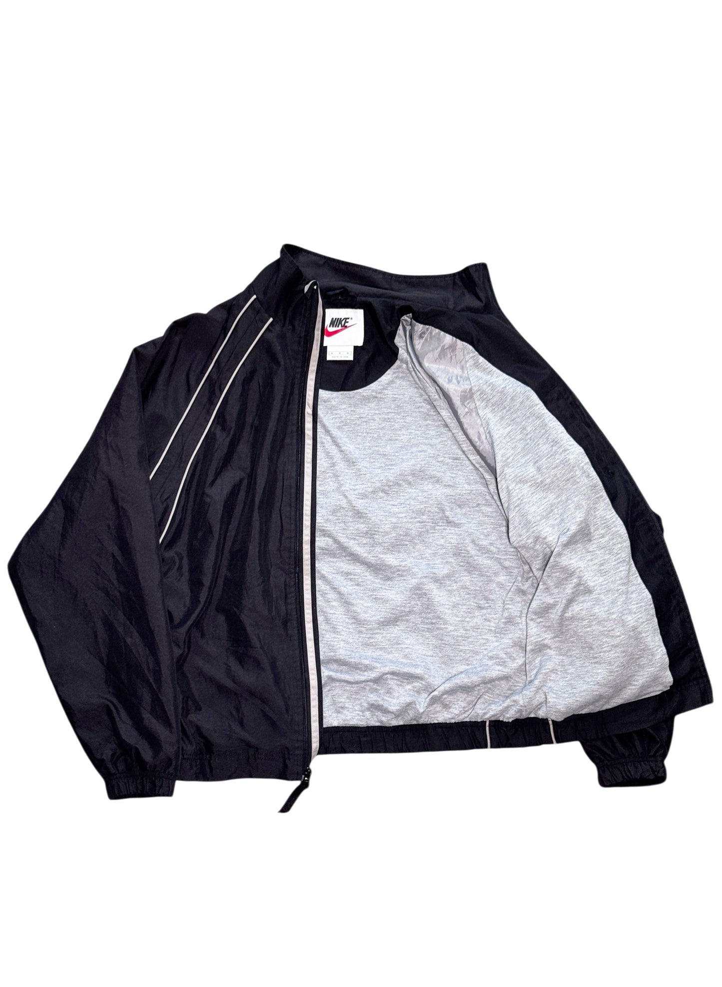 (SUP-618) 90s NIKE PIPING ZIP UP JACKET - MADE IN U.S.A.