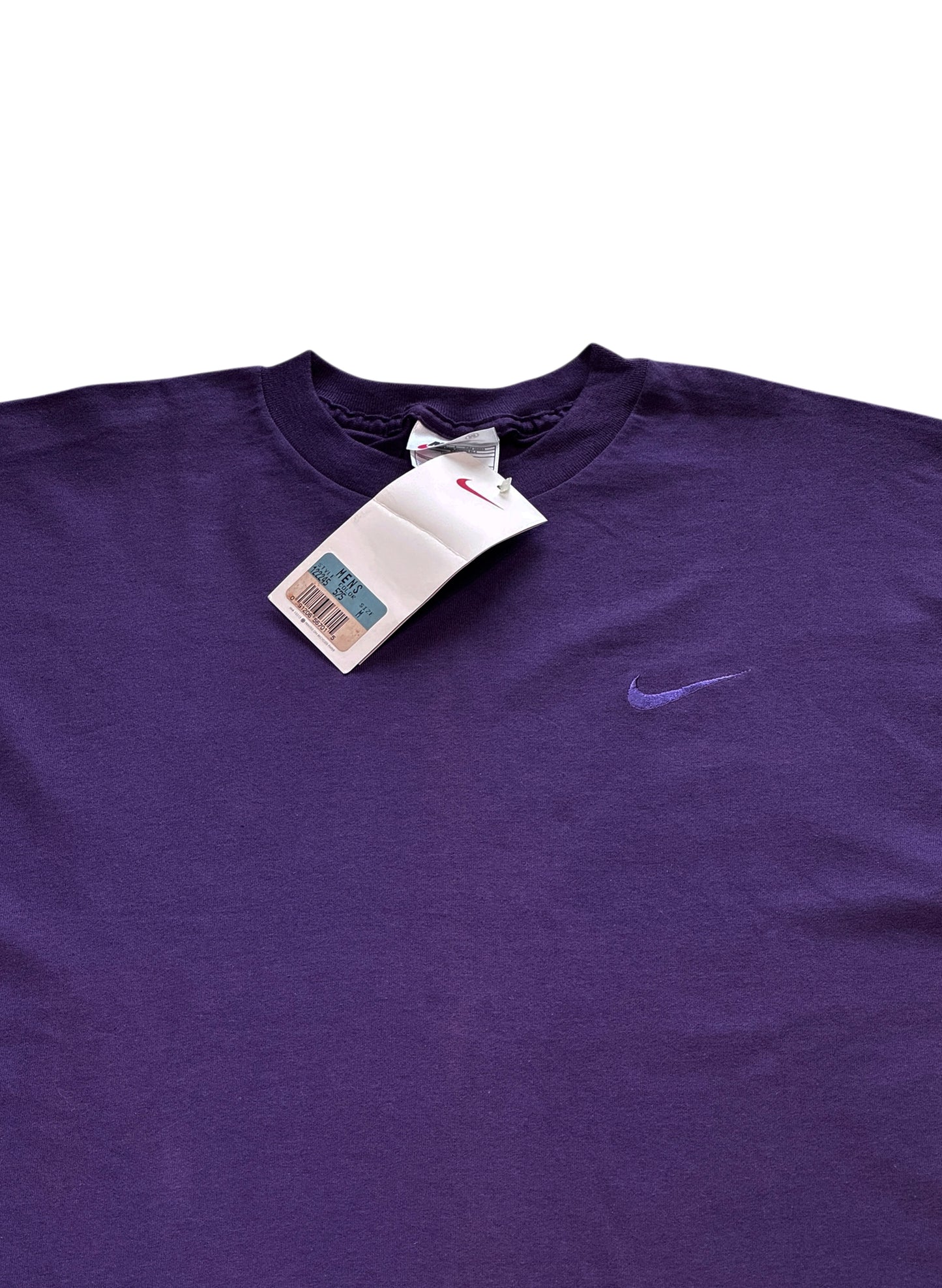 (SUP-607) DEADSTOCK NIKE LOGO EMBROIDERY S/S TEE - MADE IN U.S.A.