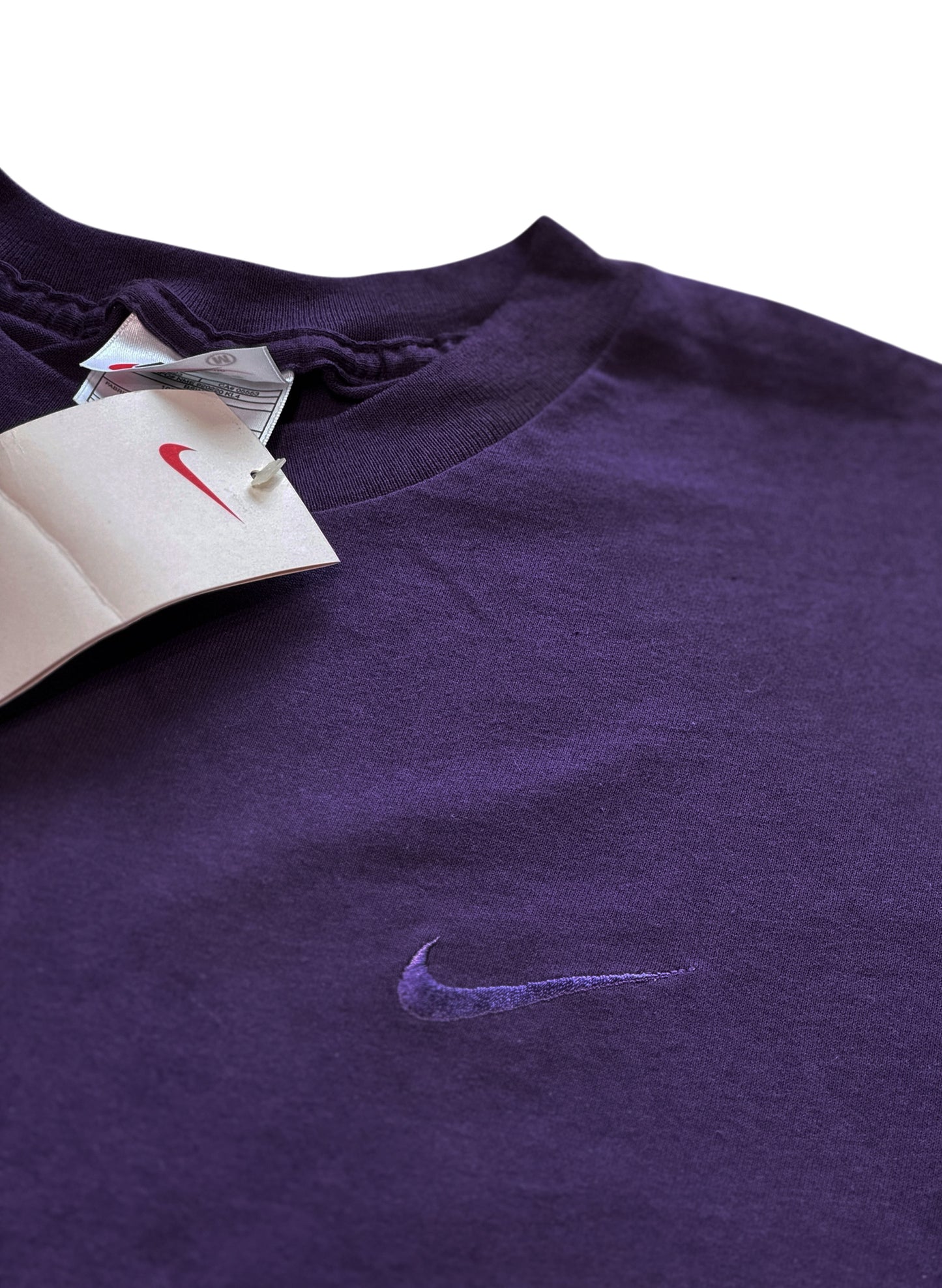 (SUP-607) DEADSTOCK NIKE LOGO EMBROIDERY S/S TEE - MADE IN U.S.A.