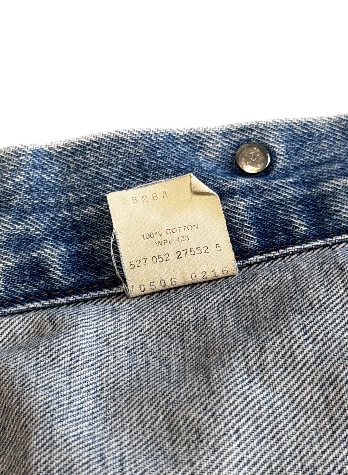(SUP-609) 90s LEVI'S 70506 0216 "BORO" DENIM JACKET - MADE IN U.S.A.