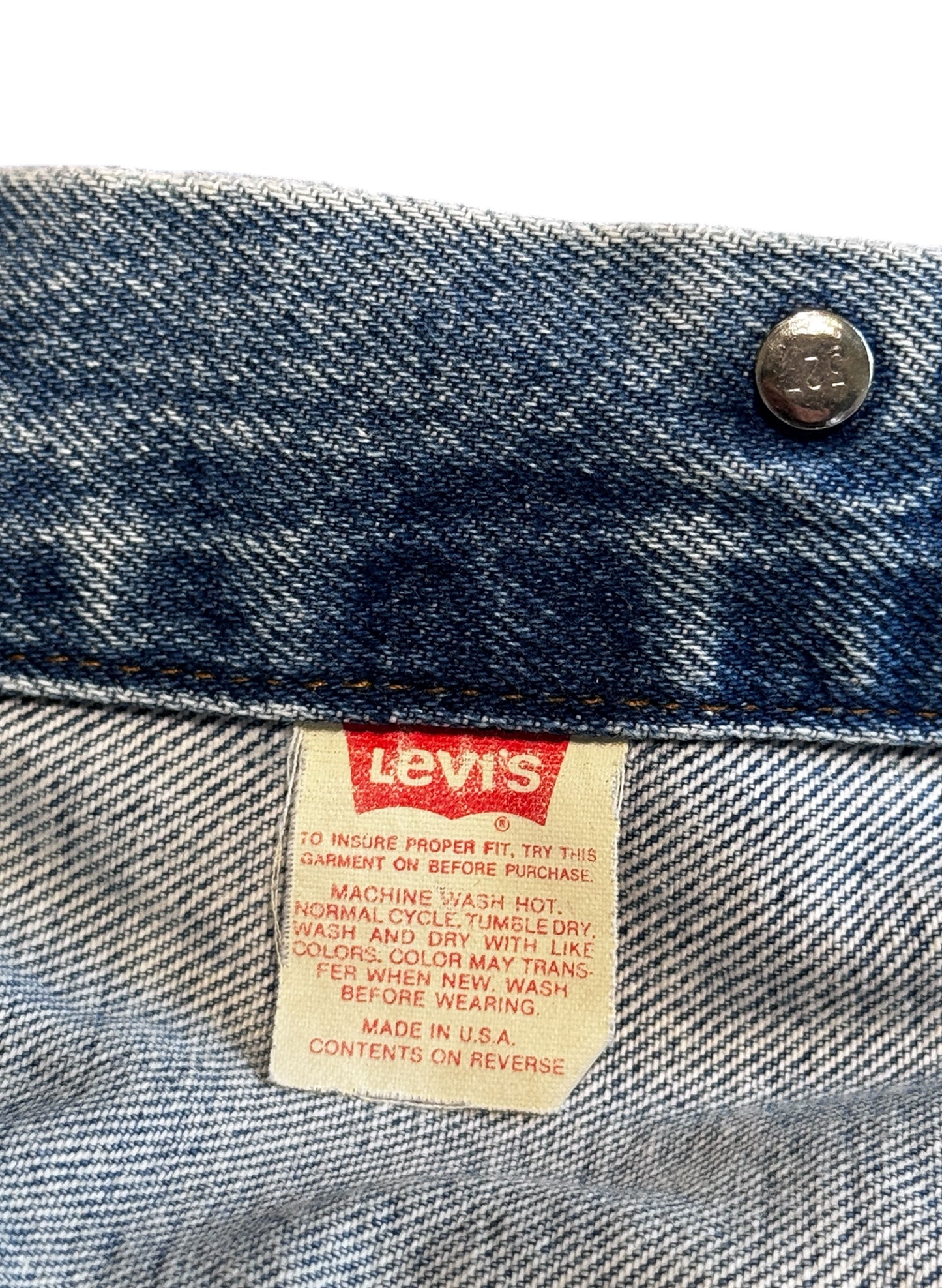 (SUP-609) 90s LEVI'S 70506 0216 "BORO" DENIM JACKET - MADE IN U.S.A.