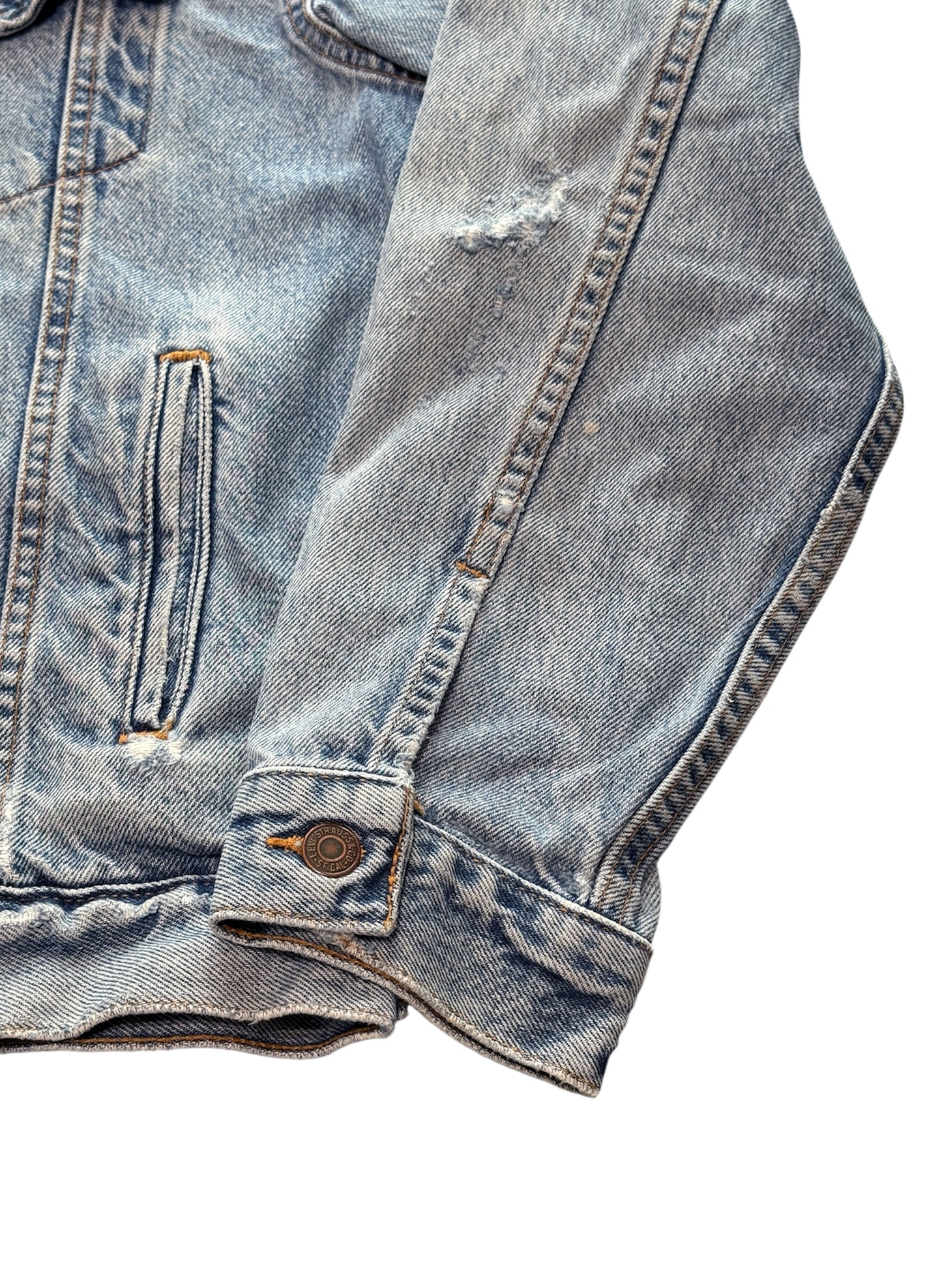 (SUP-468) LEVI'S DENIM JACKET "DAMAGE" - MADE IN MEXICO