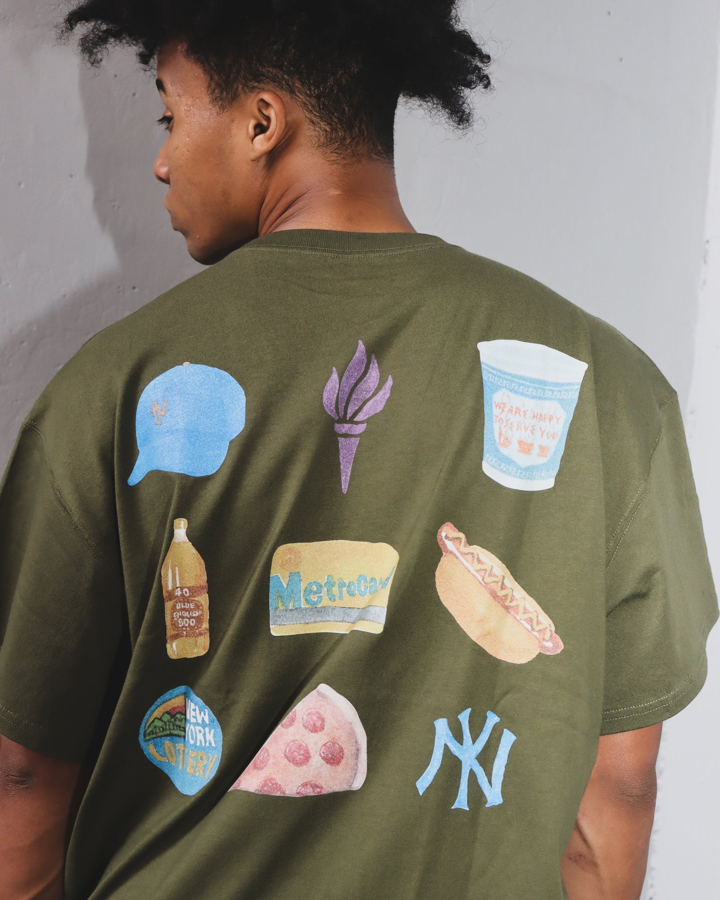 WOODBLOCK x TSUYOSHI YAMANAKA POCKET T-SHIRT OLIVE (WB-26SS-024)