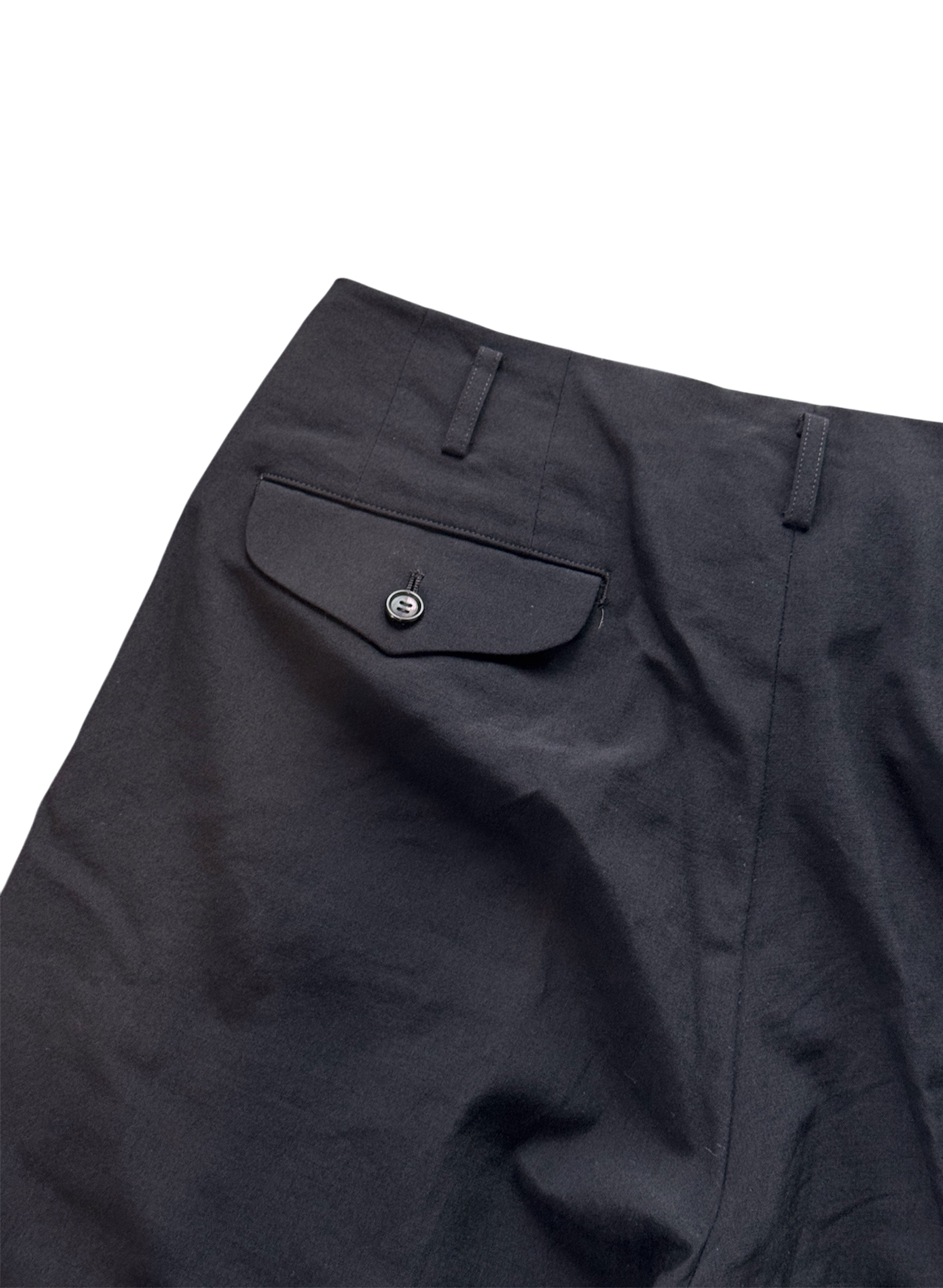 SUP-303) COMME des GARCONS HOMME PLUS 2TUCK TROUSERS - BLACK
