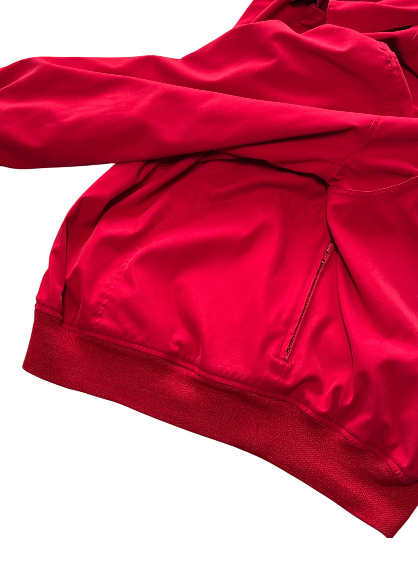 (SUP-470) POLO GOLF SNAP BUTTON PULLOVER JACKET - RED