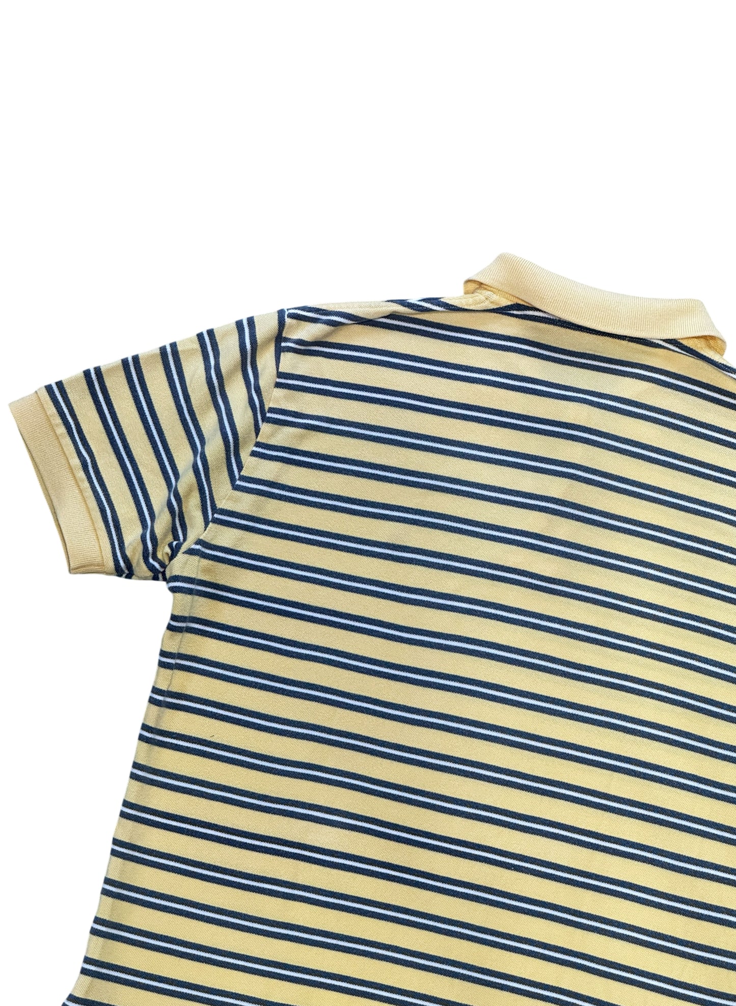 (SUP-701) Polo Ralph Lauren BORDER POLO SHIRT - YELLOW/BLUE/WHITE