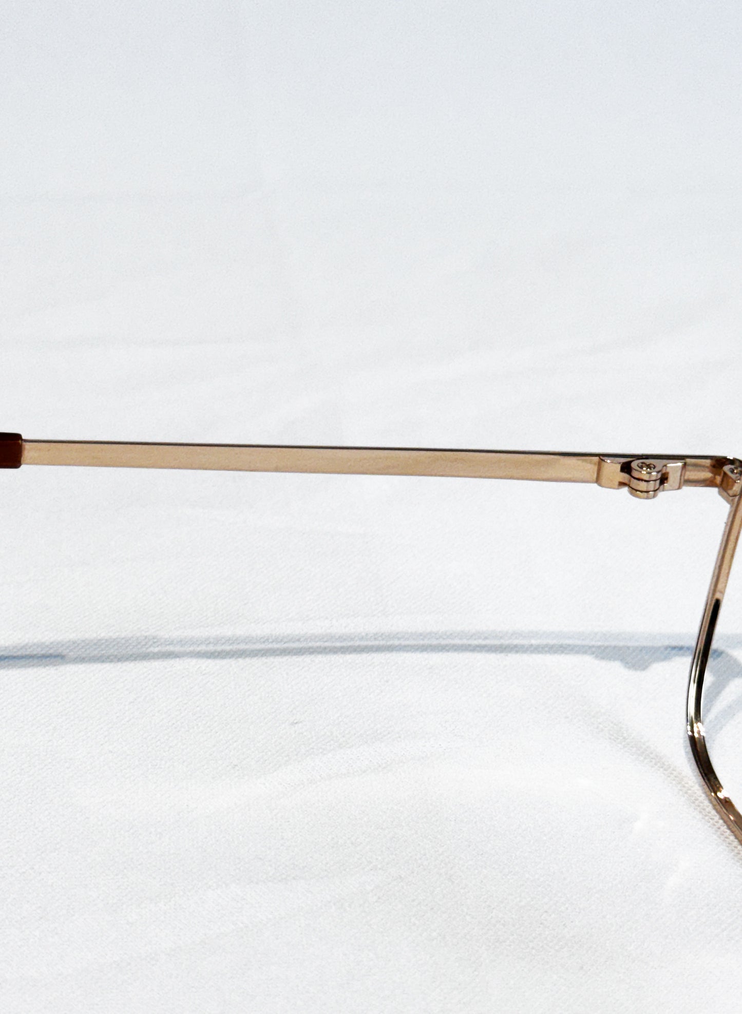 (SUP-767) 90s VINTAGE GOLD FRAME GLASSES - Nikon（レンズなし）
