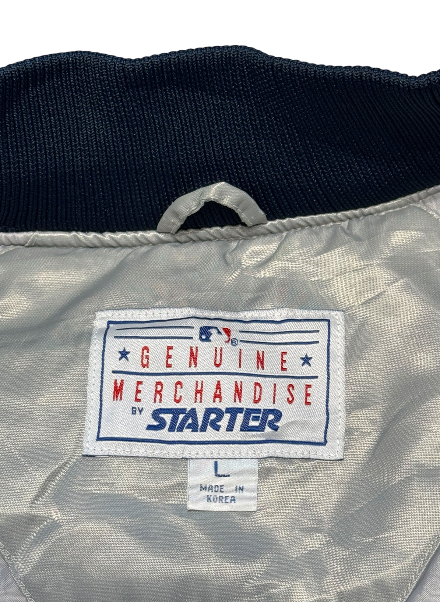 (SUP-553) STARTER NEW YORK YANKEES QUILTING STADIUM JACKET - GREY - L