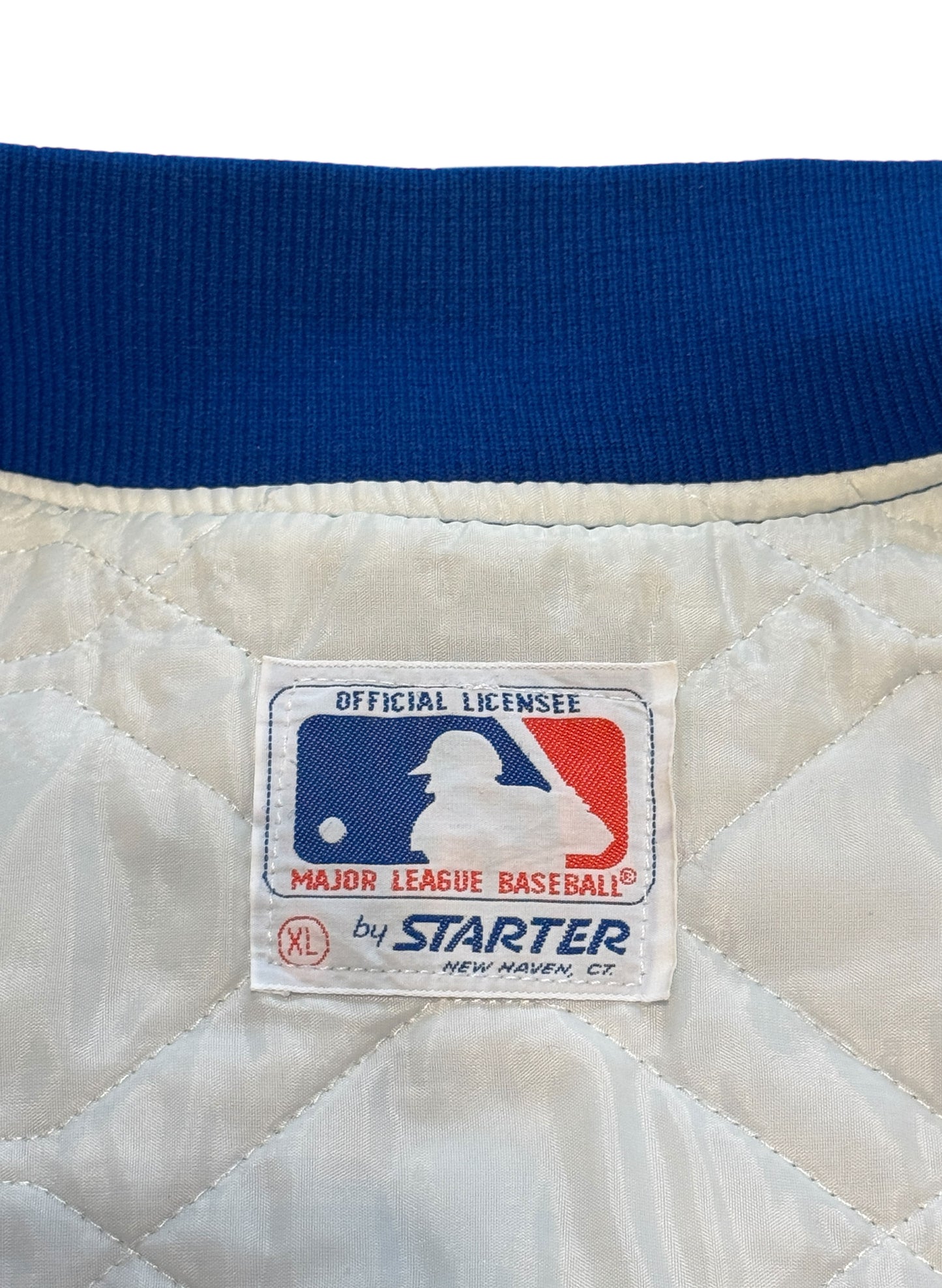 (SUP-559) STARTER NEW YORK METS QUILTING NYLON STADIUM JACKET - XL - MADE IN U.S.A.
