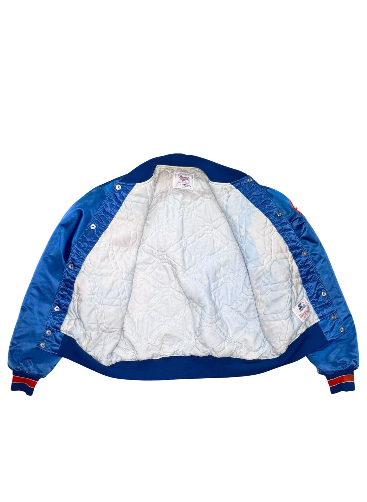 (SUP-876) STARTER NEW YORK METS "DAMAGE" NYLON STADIUM JACKET - L - MADE IN U.S.A.