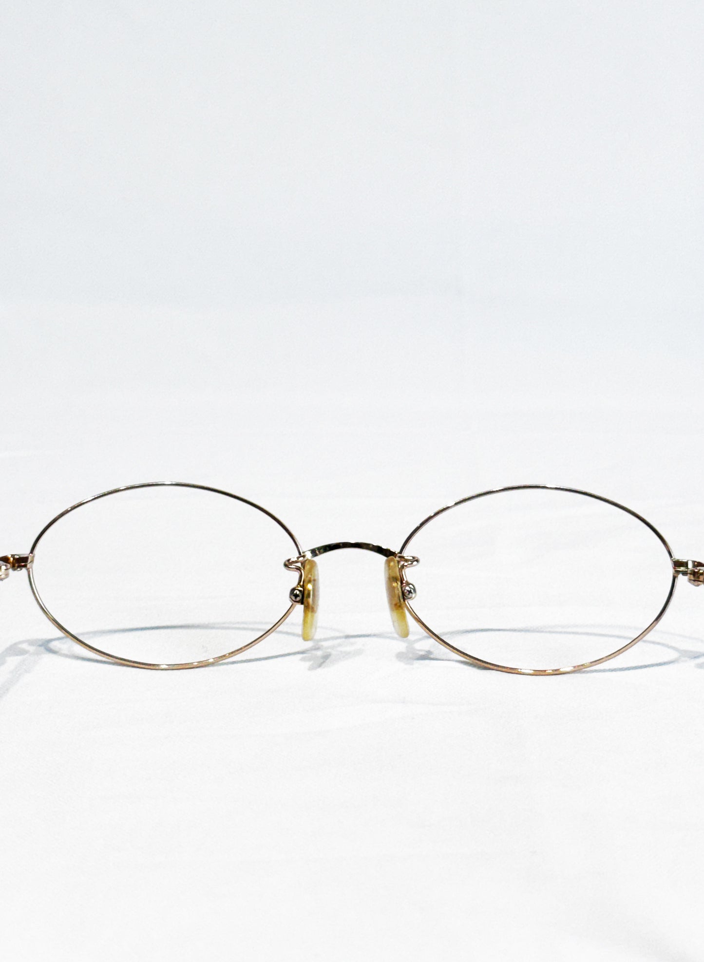 (SUP-771) 90s VINTAGE Polo Ralph Lauren GOLD OVAL FRAME GLASSES（レンズなし）