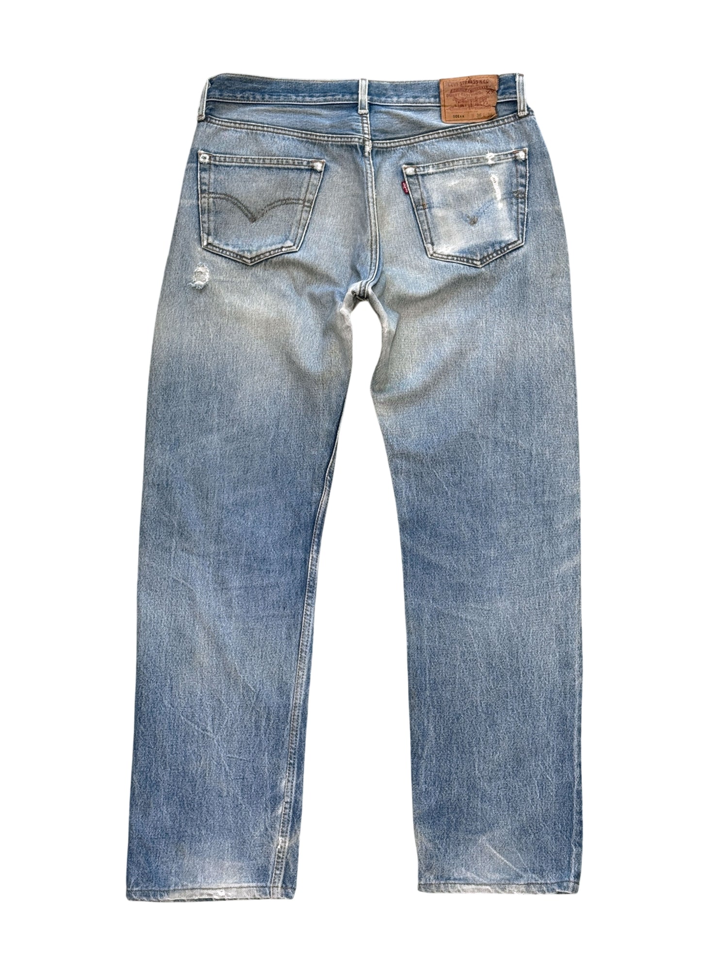 (SUP-633) 90s LEVI'S 501 "DAMAGE" - MADE IN MEXICO