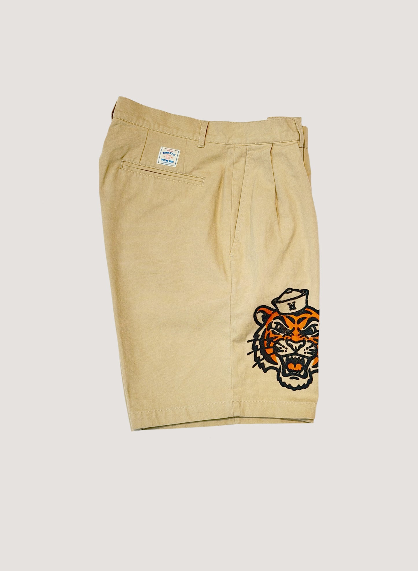 WOODBLOCK CUSTOMIZED 2TUCK TIGER & CHIEF CHINO SHORT PANT (WB-26SS-026)