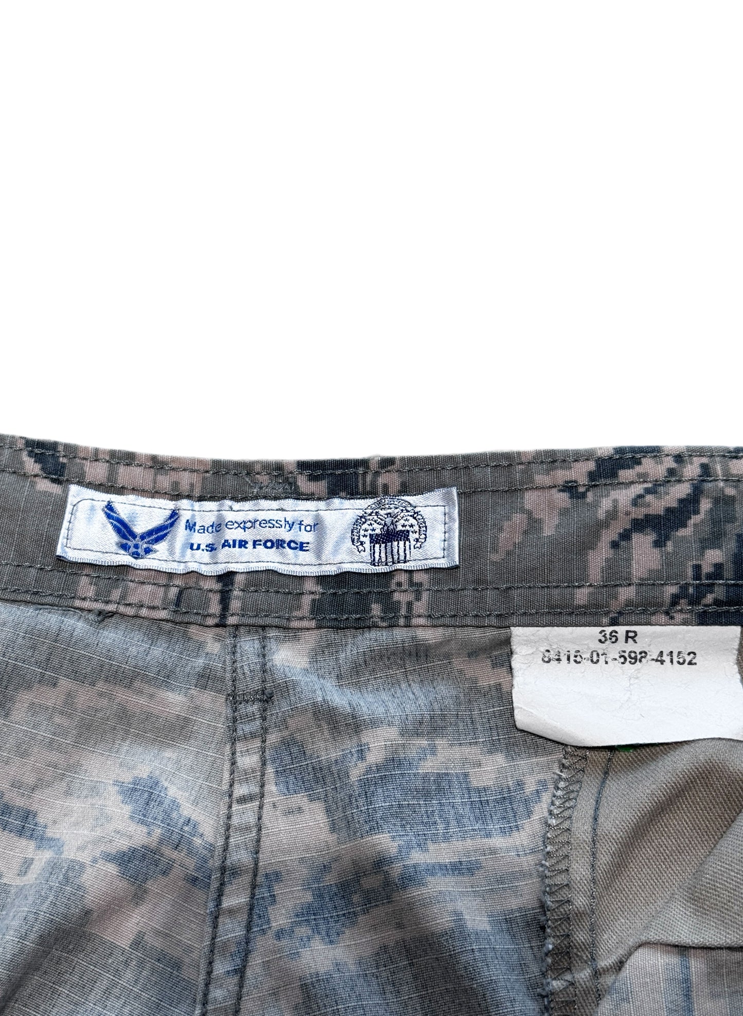 (SUP-585) U.S AIR FORCE DIGITAL CAMO "CUT OFF" CARGO SHORTS