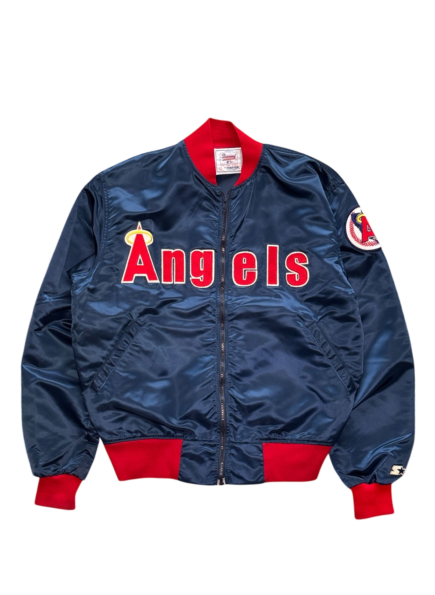 (SUP-506) STARTER MLB ANGELS ZIP UP NYLON JACKET - MADE IN U.S.A.
