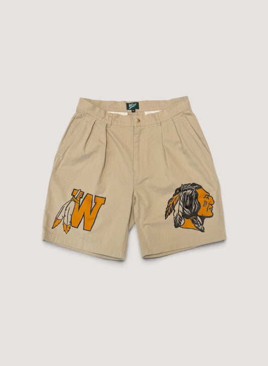 WOODBLOCK CUSTOMIZED 2TUCK W & CHIEF CHINO SHORT PANT (WB-26SS-027)