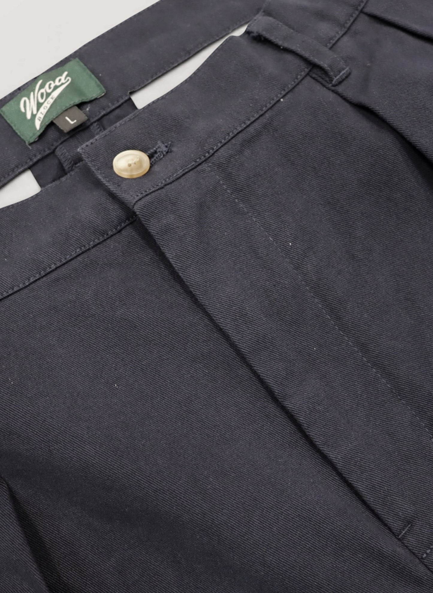 WOODBLOCK 2TUCK CHINO SHORT PANT BLACK (WB-26SS-017)