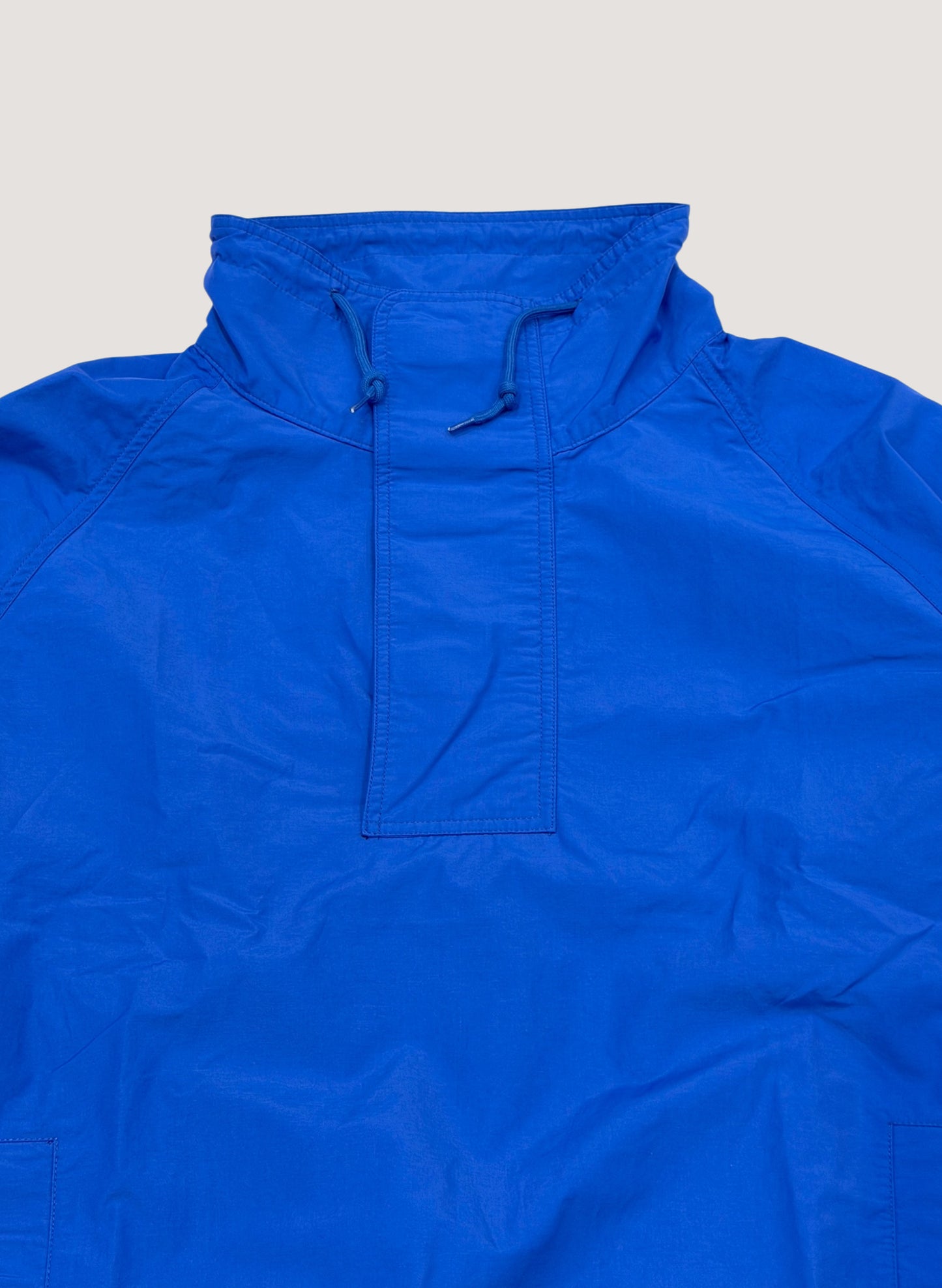 WOODBLOCK COTTON NYLON PULLOVER ANORAK BLUE (WB-26SS-006)