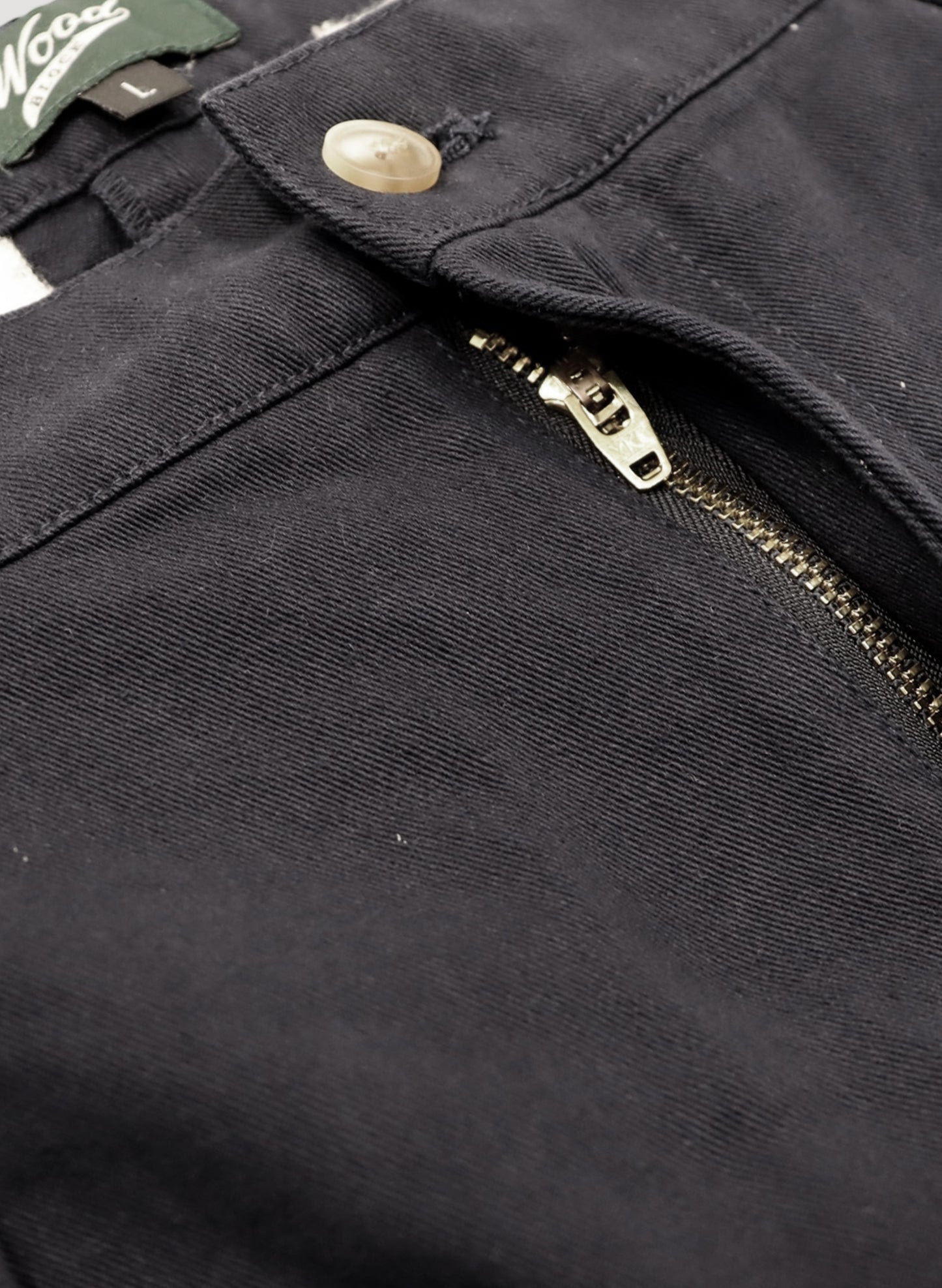 WOODBLOCK 2TUCK CHINO SHORT PANT BLACK (WB-26SS-017)
