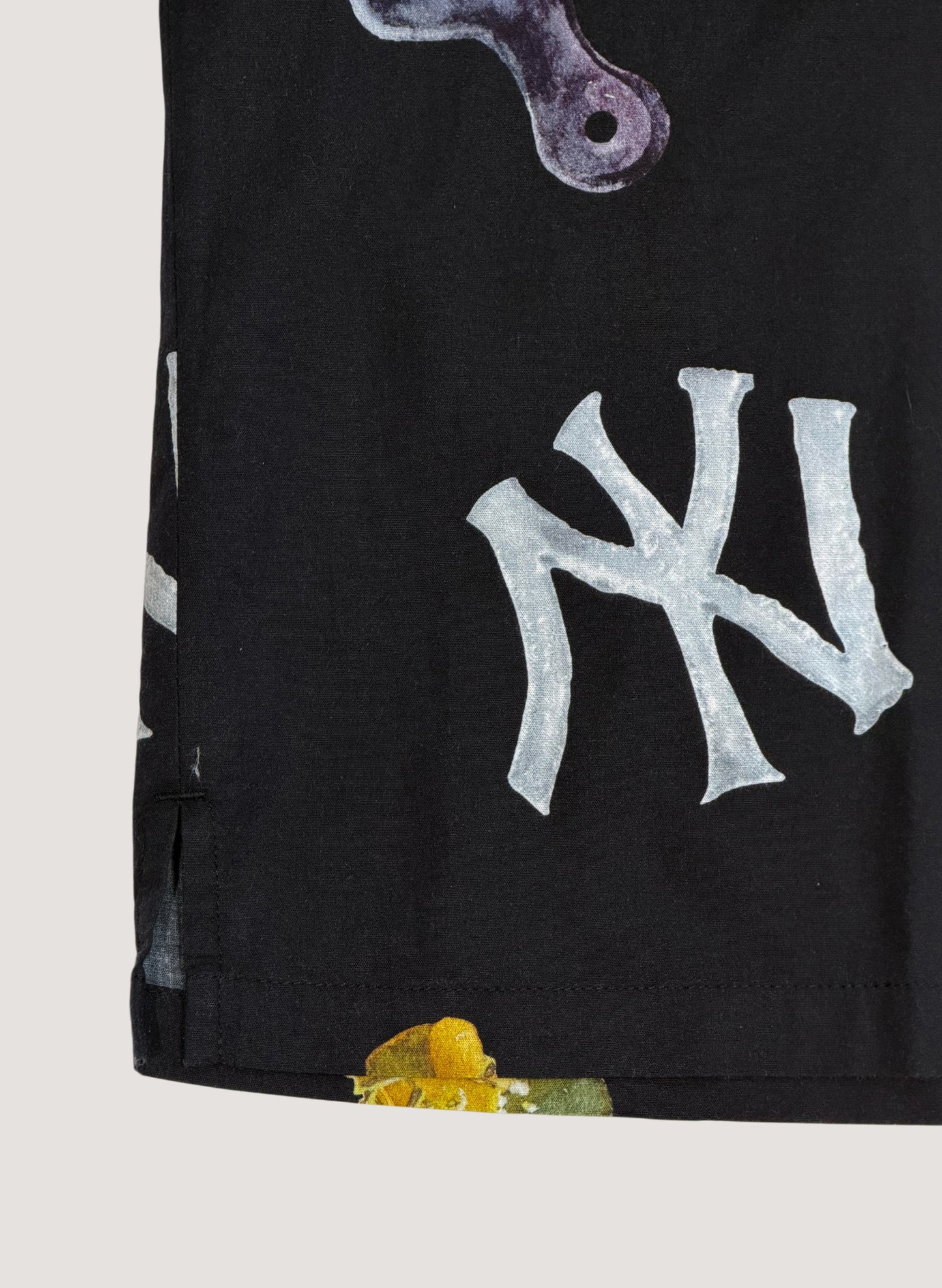WOODBLOCK x TSUYOSHI YAMANAKA NEW YORK S/S OPEN COLLAR SHIRT BLACK (WB-26SS-021)