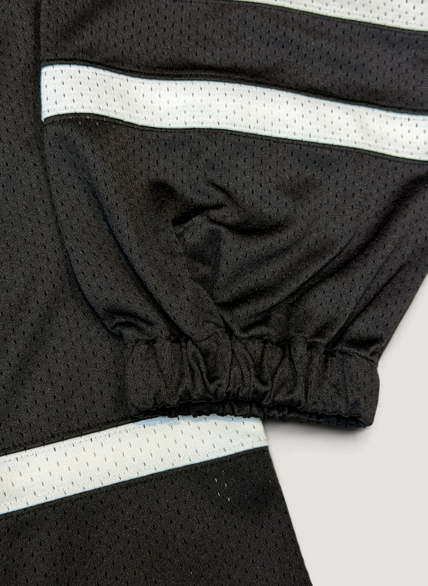 WOODBLOCK LS MESH HOCKEY JERSEY BLACK/WHITE (WB-26AW-001)