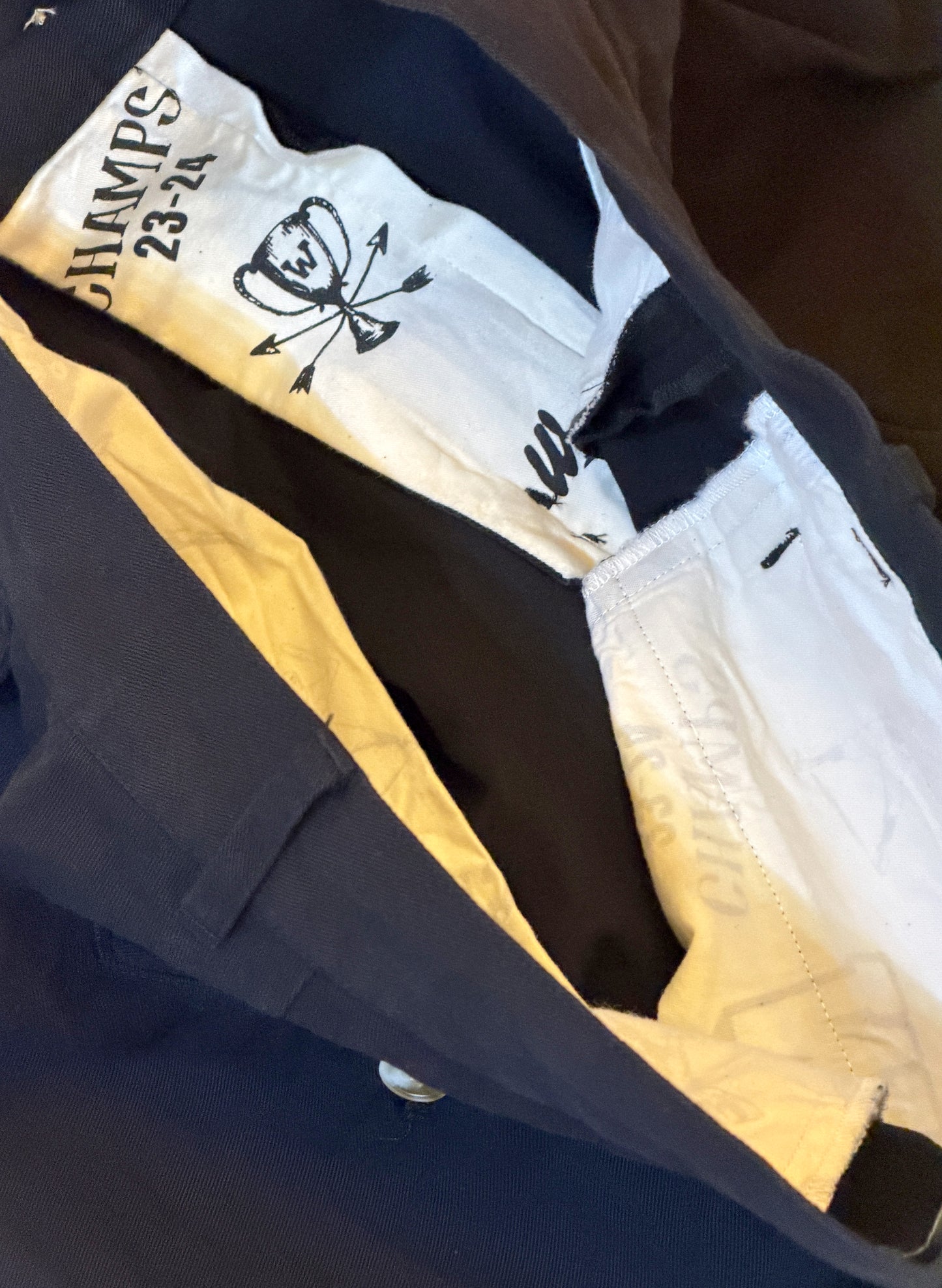 WOODBLOCK 2TUCK CHINO TROUSERS BLACK (WB-CL-001)