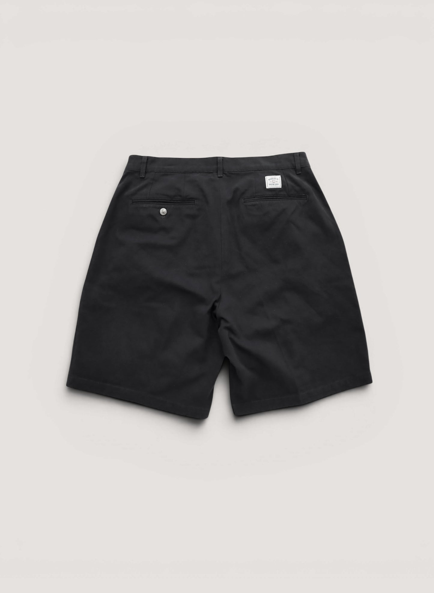 WOODBLOCK 2TUCK CHINO SHORT PANT BLACK (WB-26SS-017)
